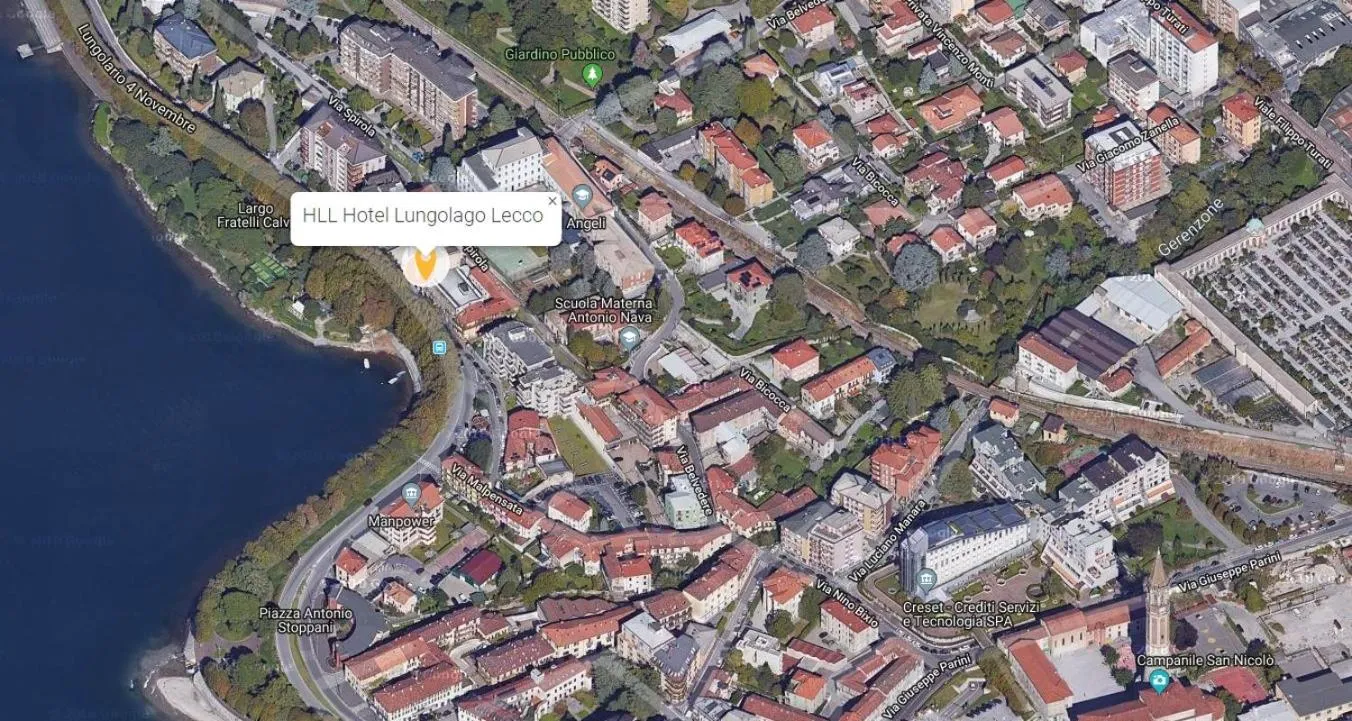 City view in HLL Hotel Lungolago Lecco-Como Lake