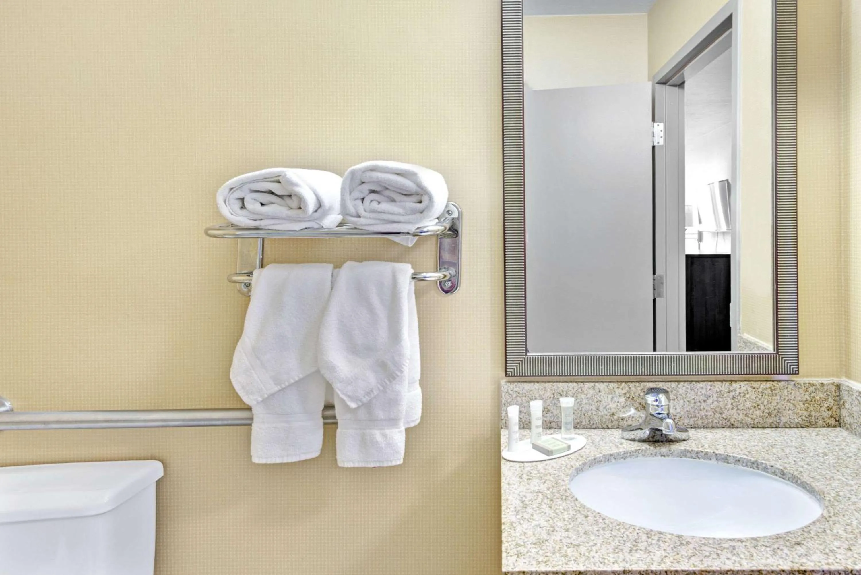 Bathroom in Super 8 by Wyndham Brockton