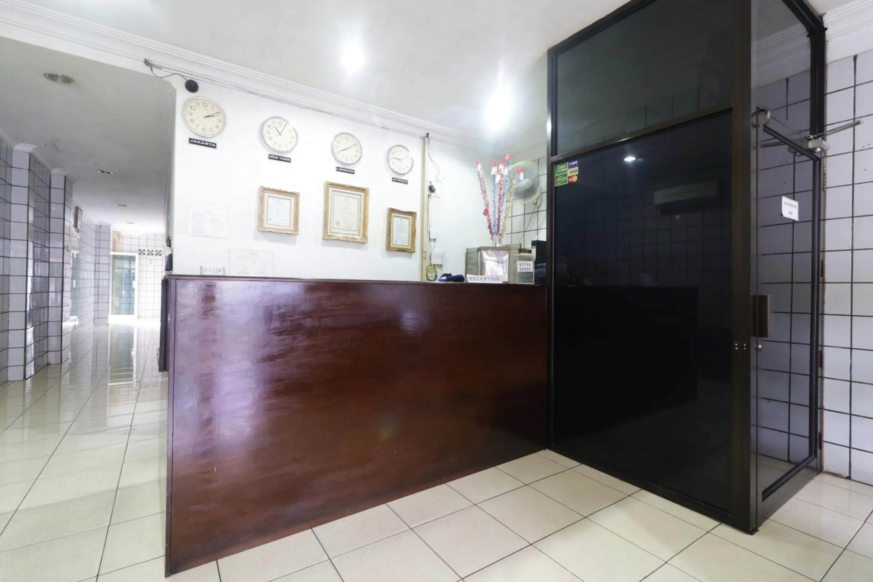 Lobby or reception in Hotel Gani