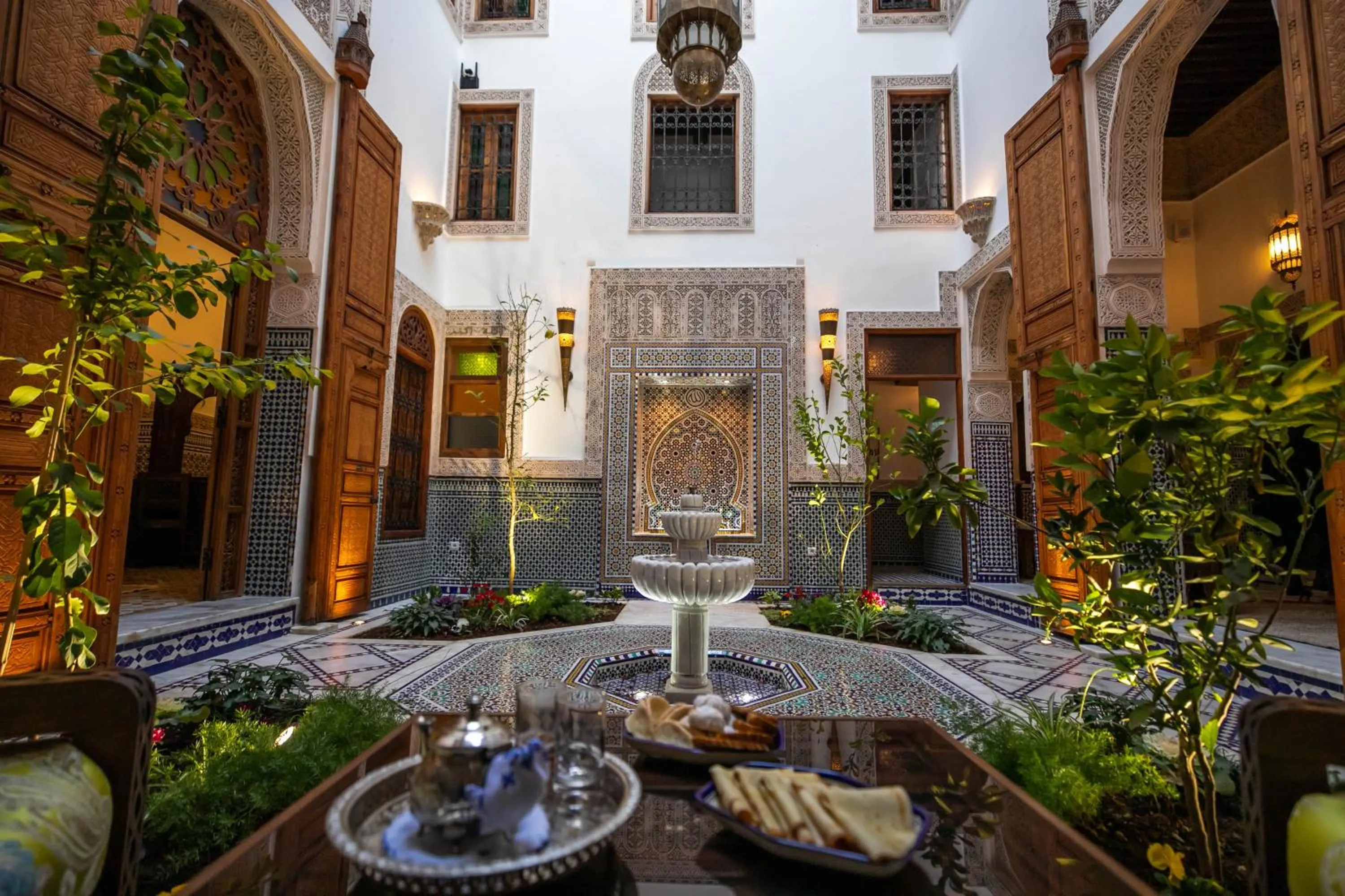 Seating area in Riad Sidrat Fes