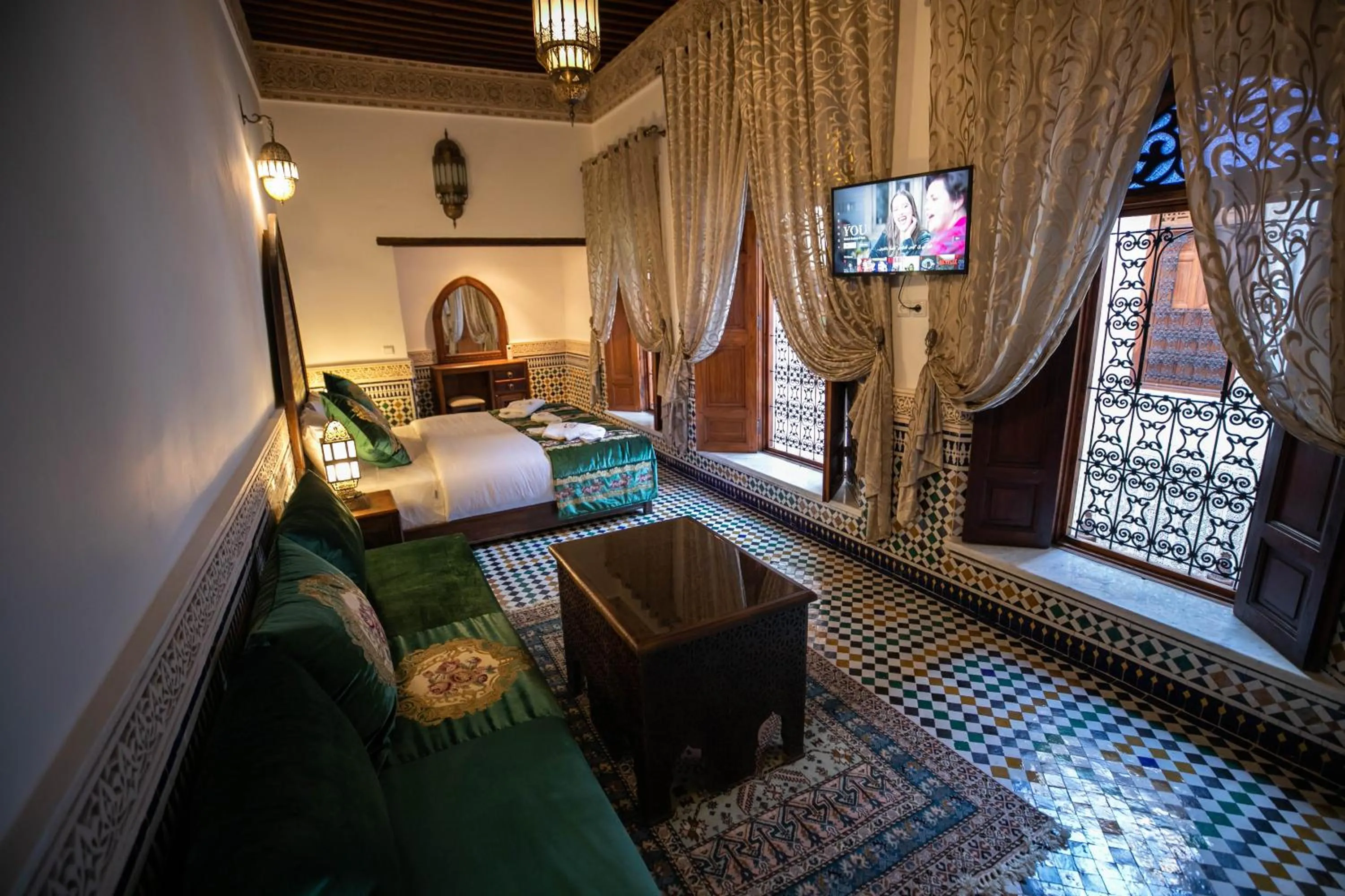 Photo of the whole room, Bed in Riad Sidrat Fes