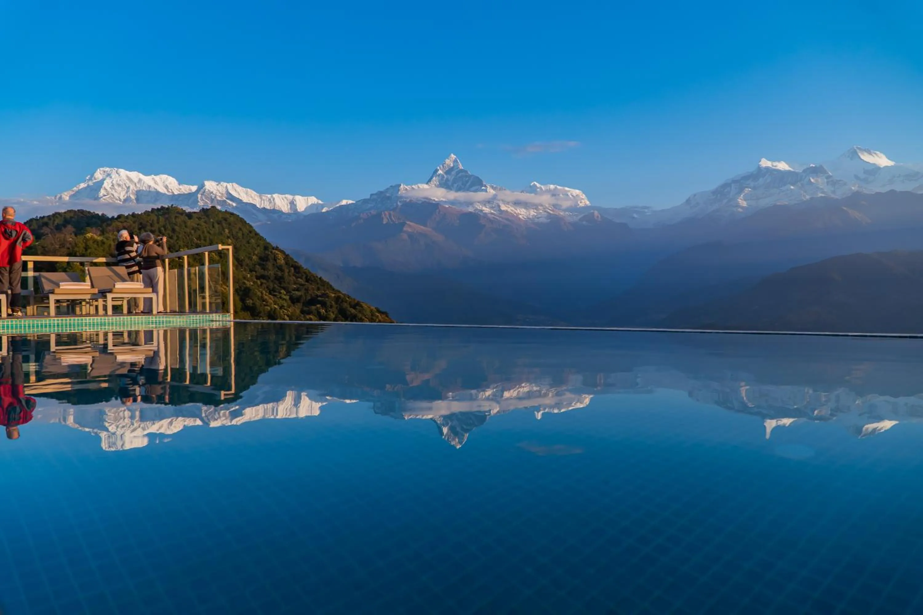 Mountain view in Sarangkot Mountain Lodge