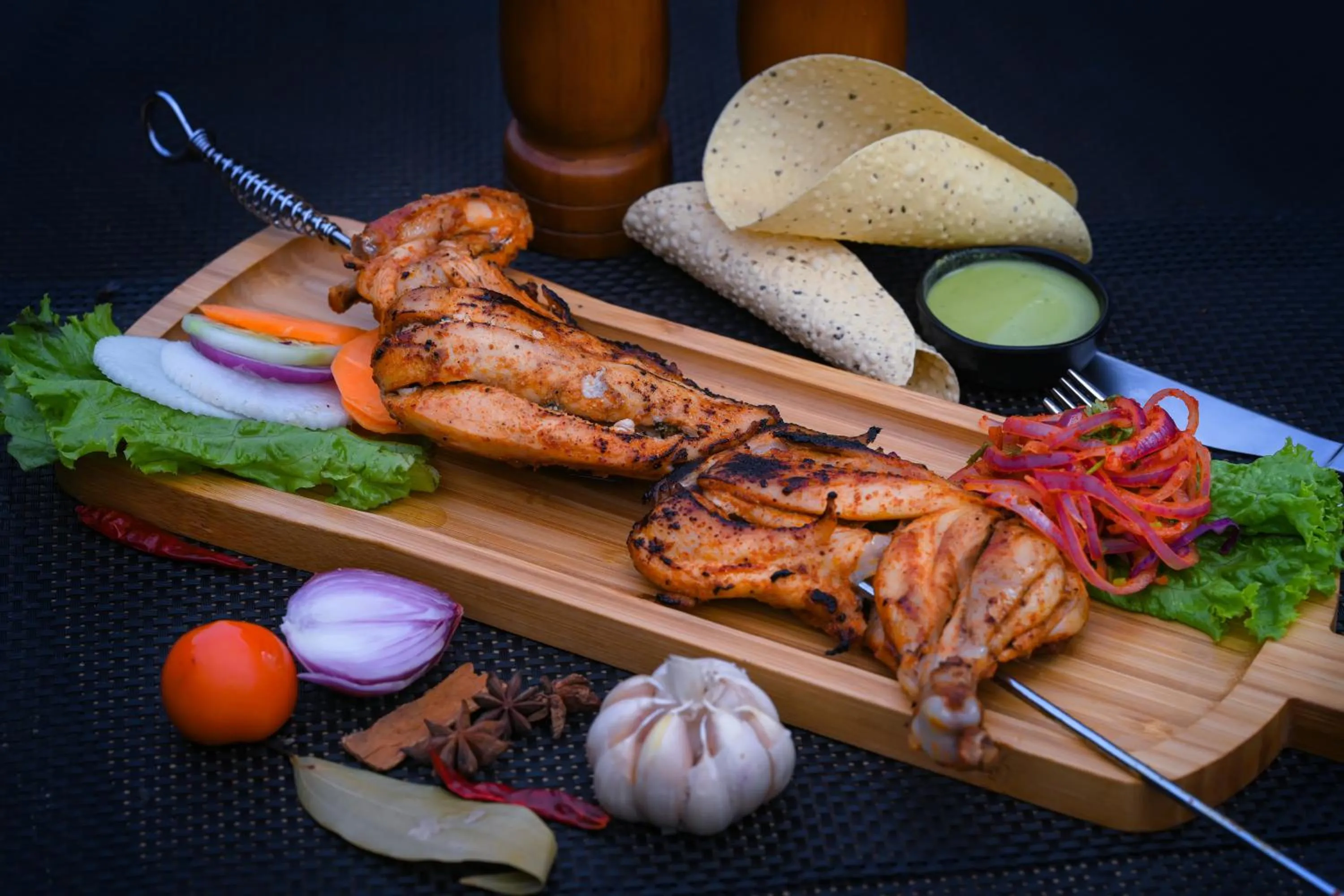 Food close-up in Sarangkot Mountain Lodge