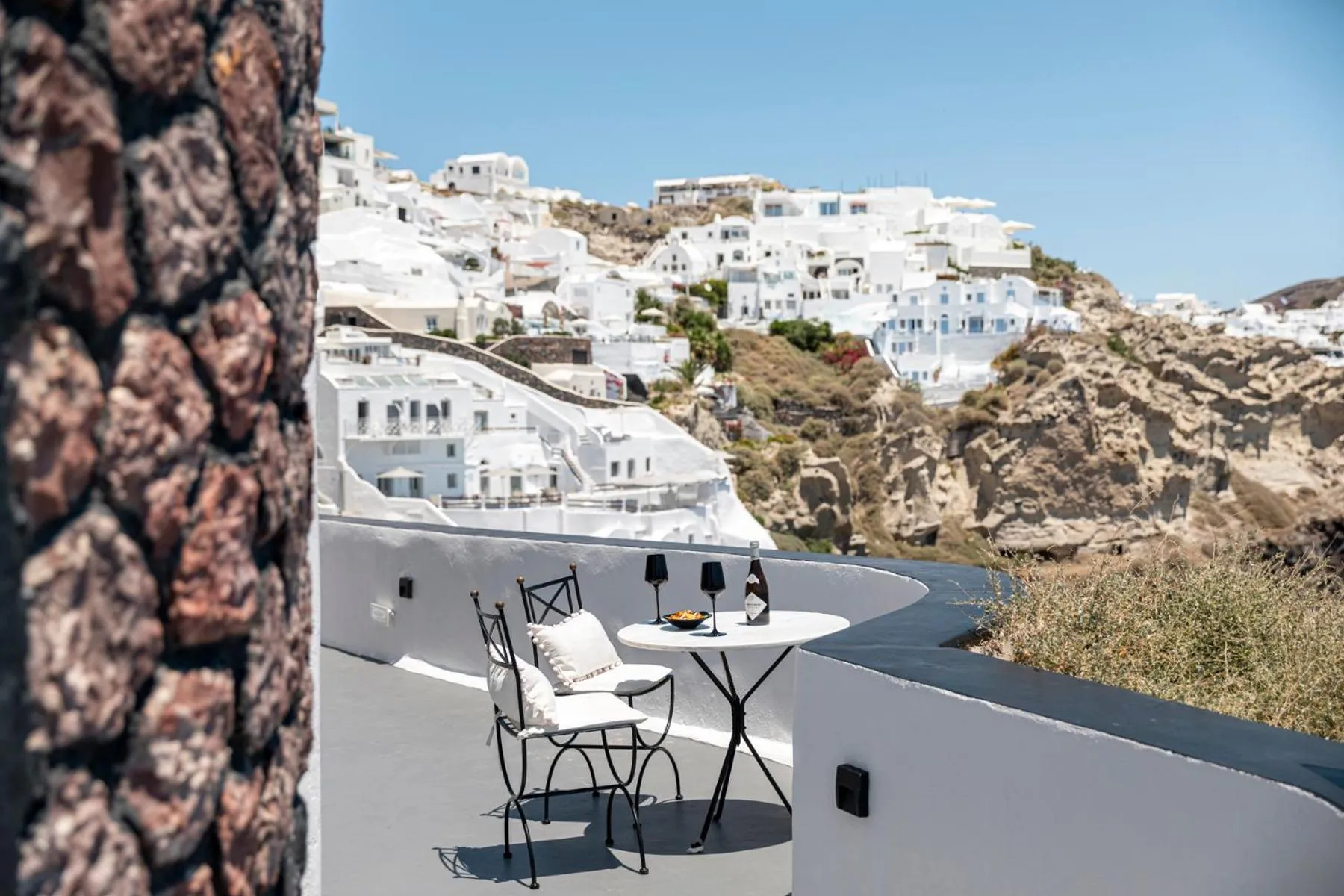 Balcony/Terrace in Pearl of Caldera Oia - Boutique Hotel by Pearl Hotel Collection