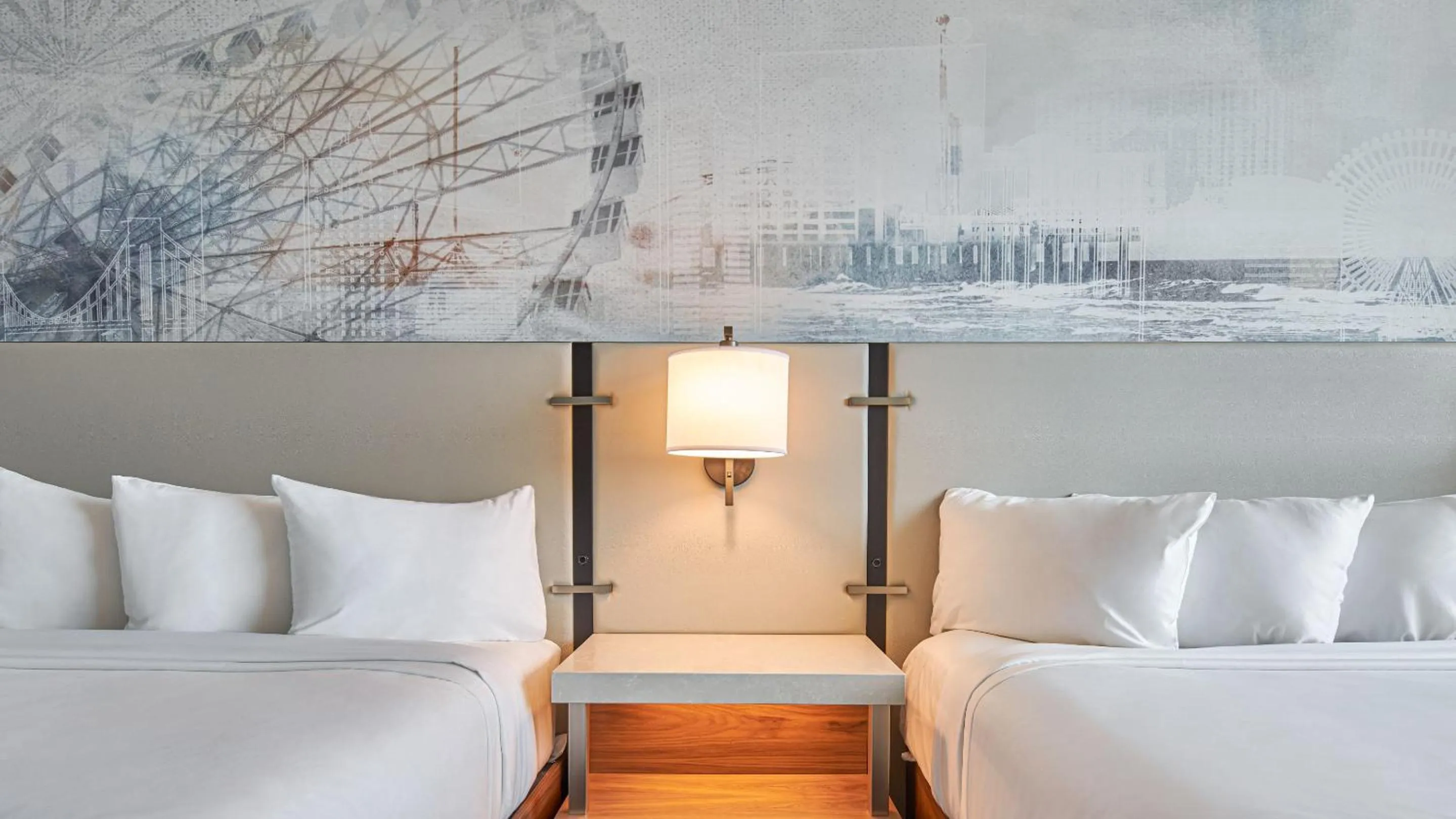 Bed in Harrah's Resort Atlantic City, A Caesars Destination