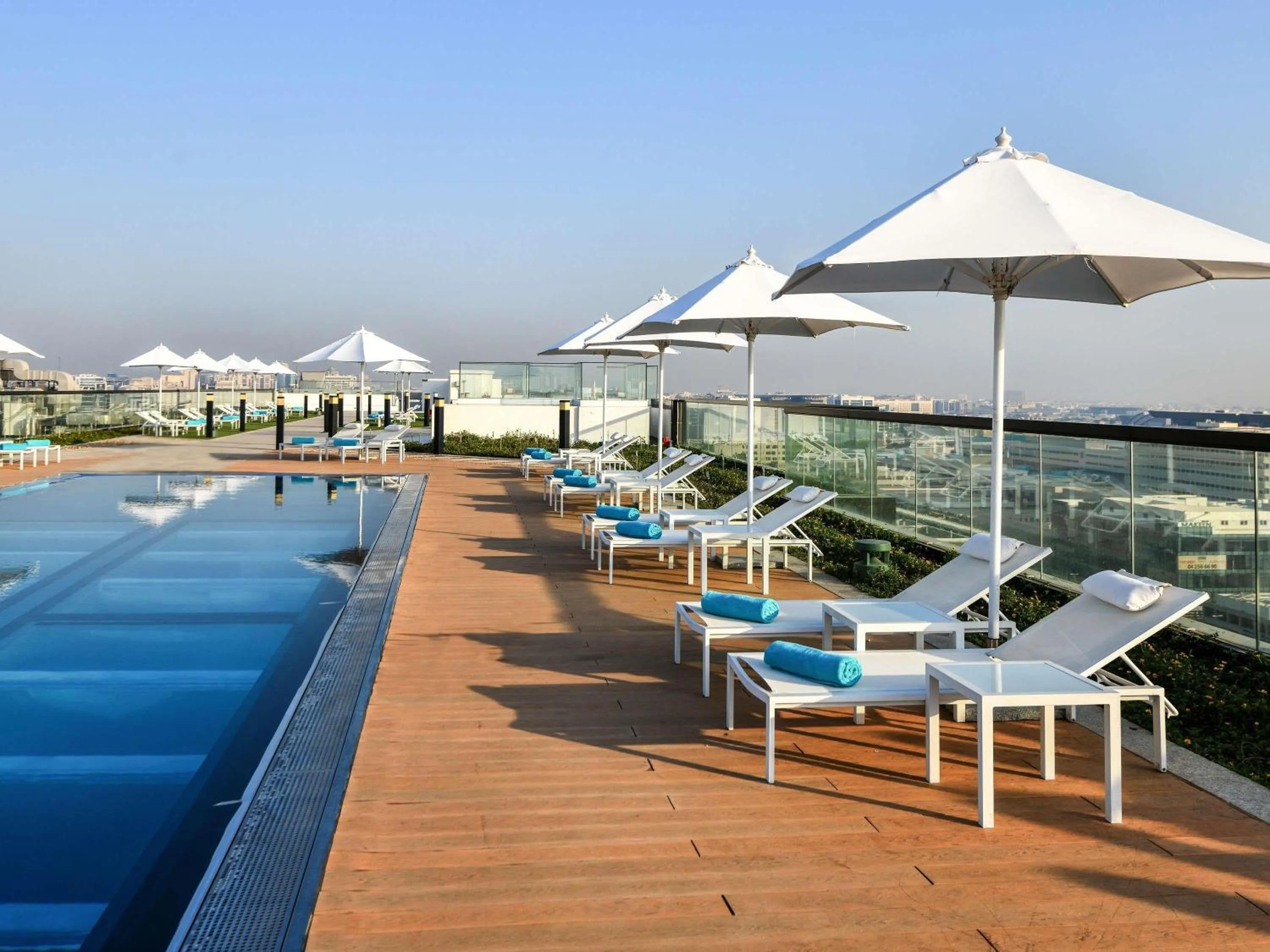 Pool view in Grand Mercure Dubai City