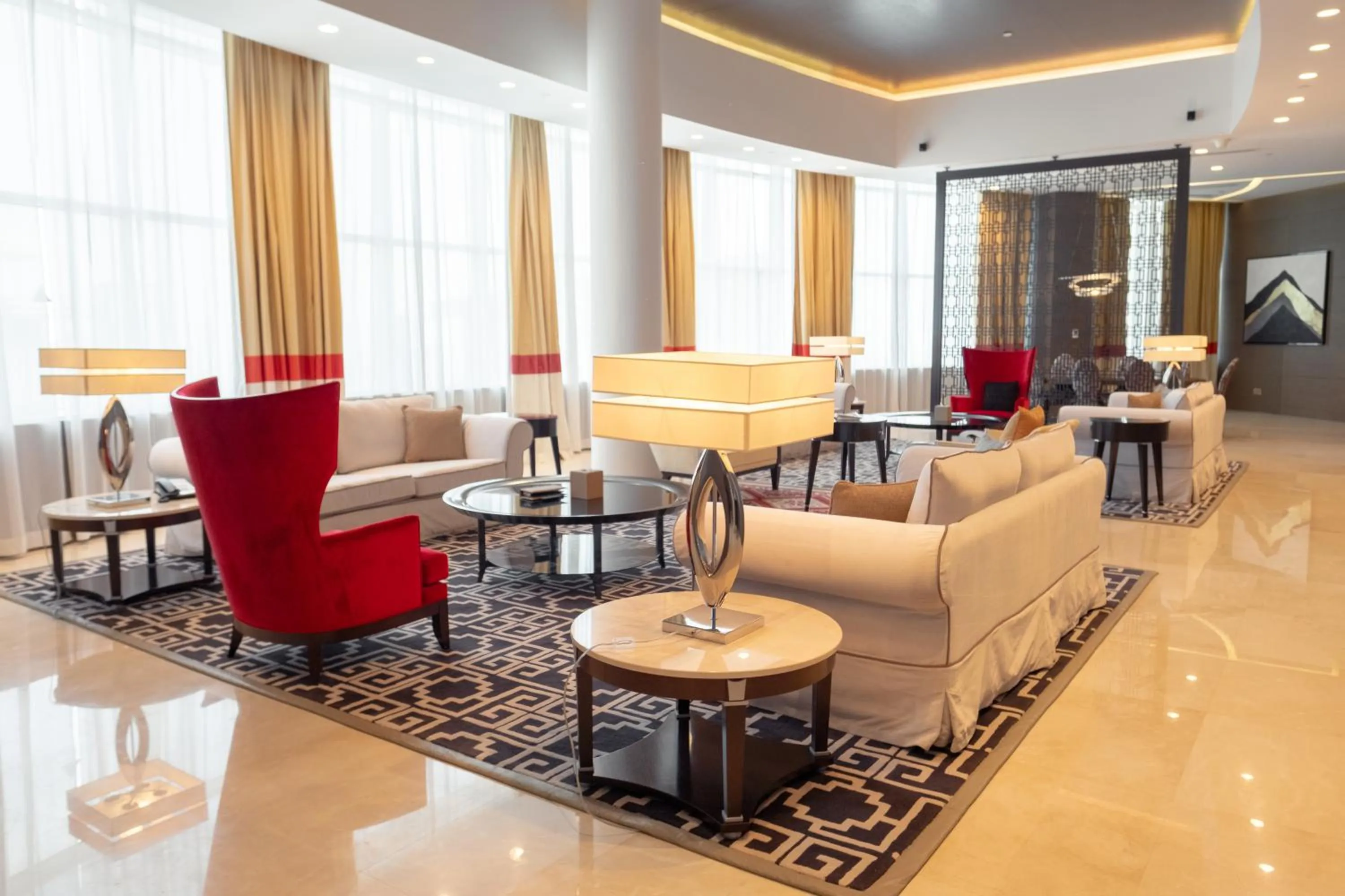 Living room in Pullman Doha West Bay