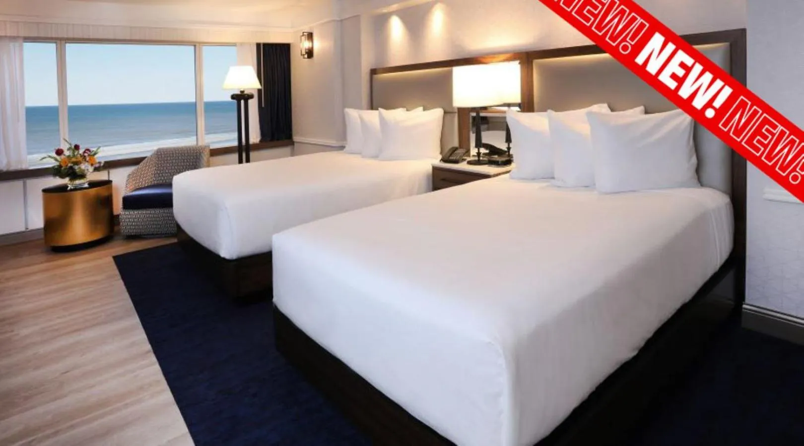 Bedroom, Bed in Bally's Atlantic City Hotel & Casino