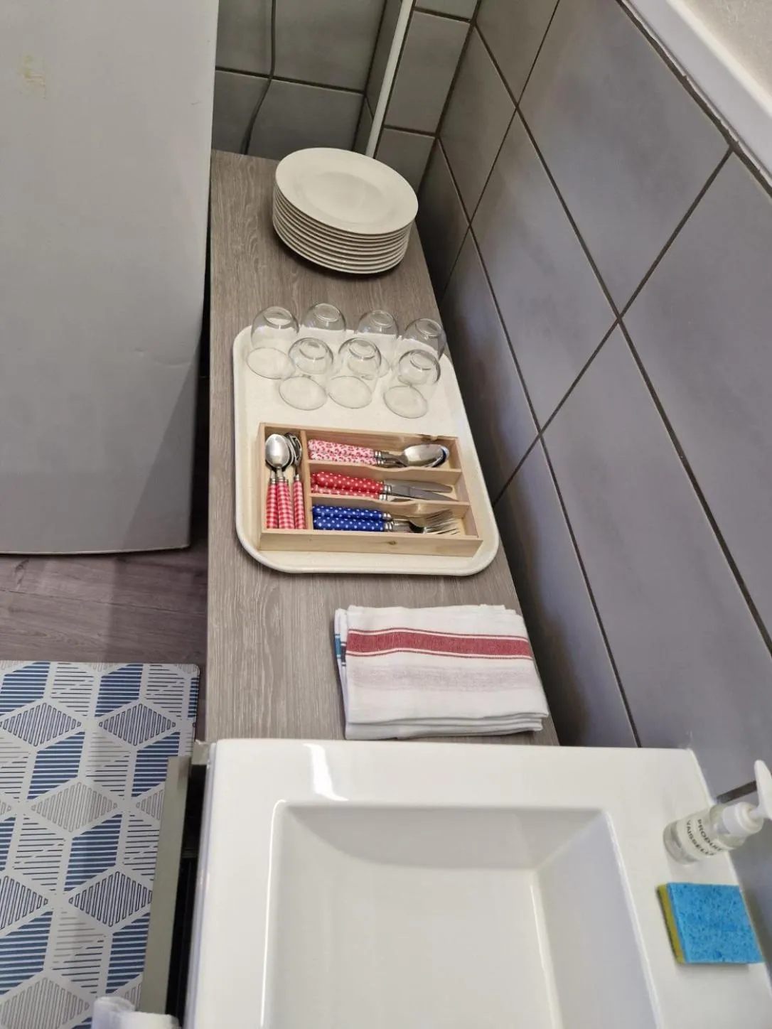 Kitchen or kitchenette in Hotel Le Splendid