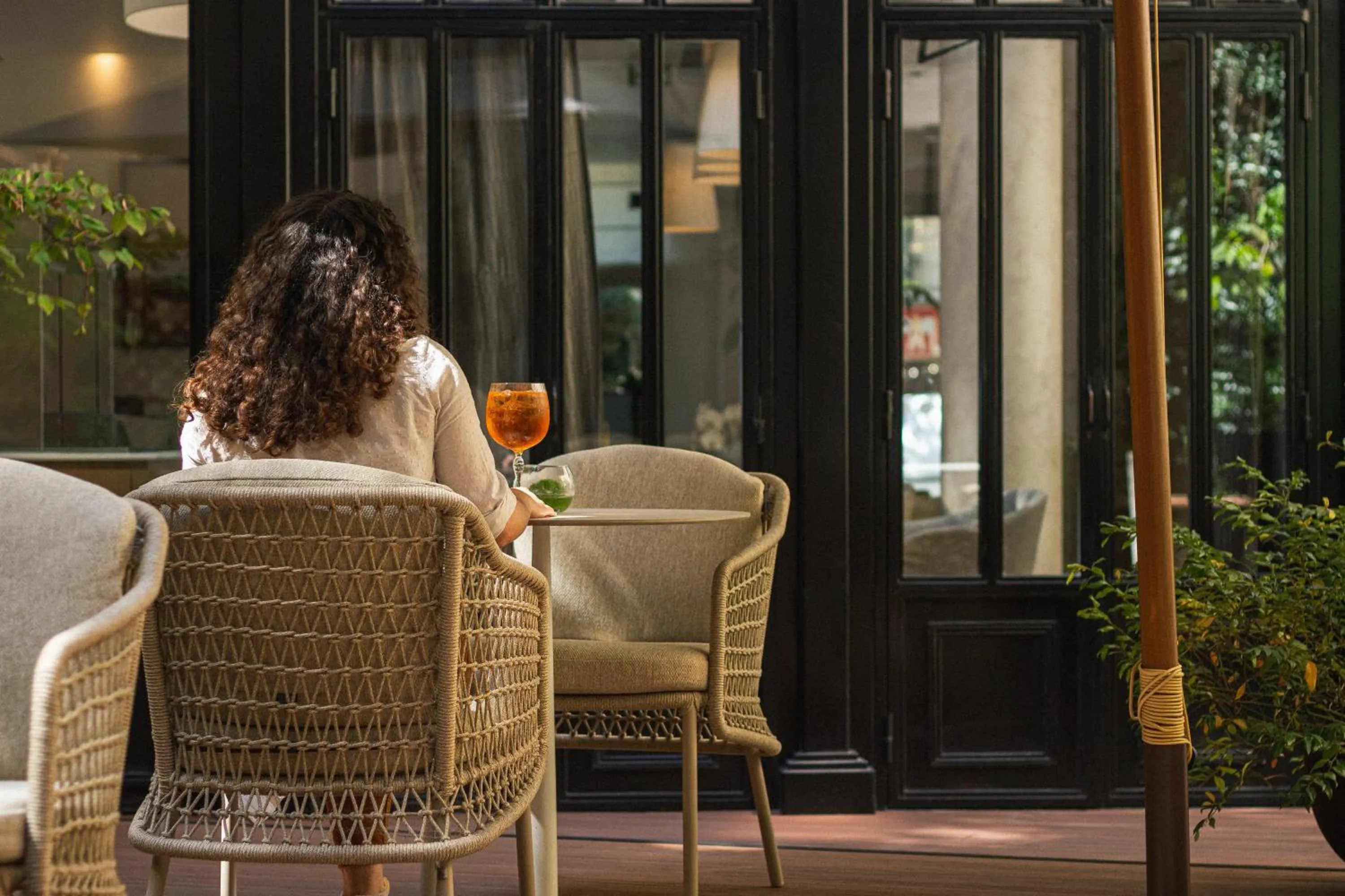 Patio in Hôtel Le Walt by Inwood Hotels