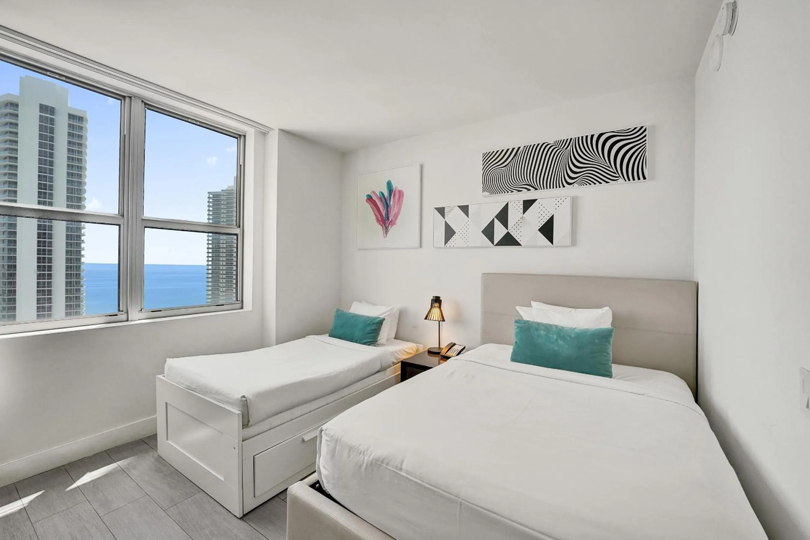 Bed in Amazing Apartments At H Beach House