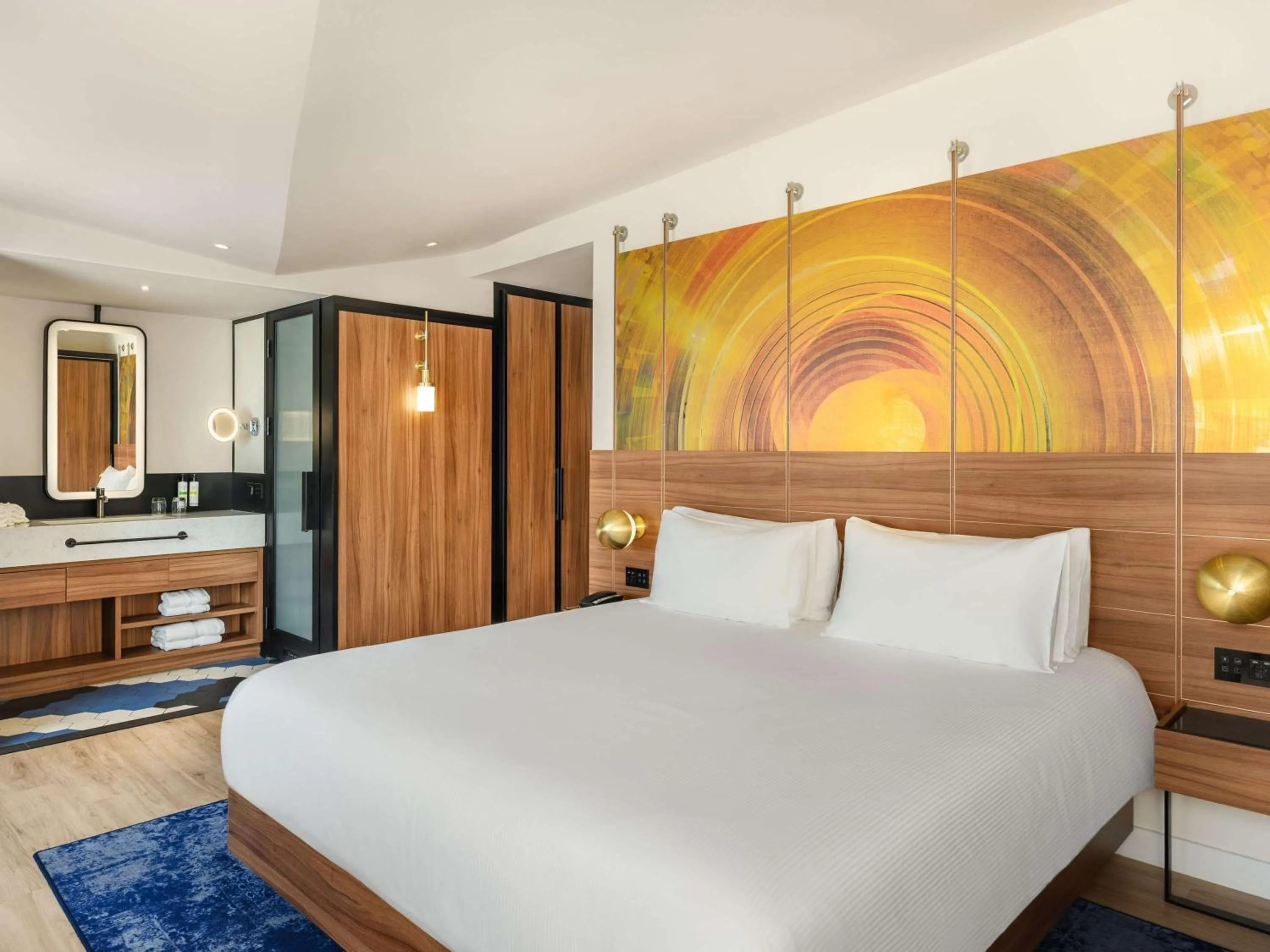 Bedroom, Bed in Hard Rock Hotel Budapest