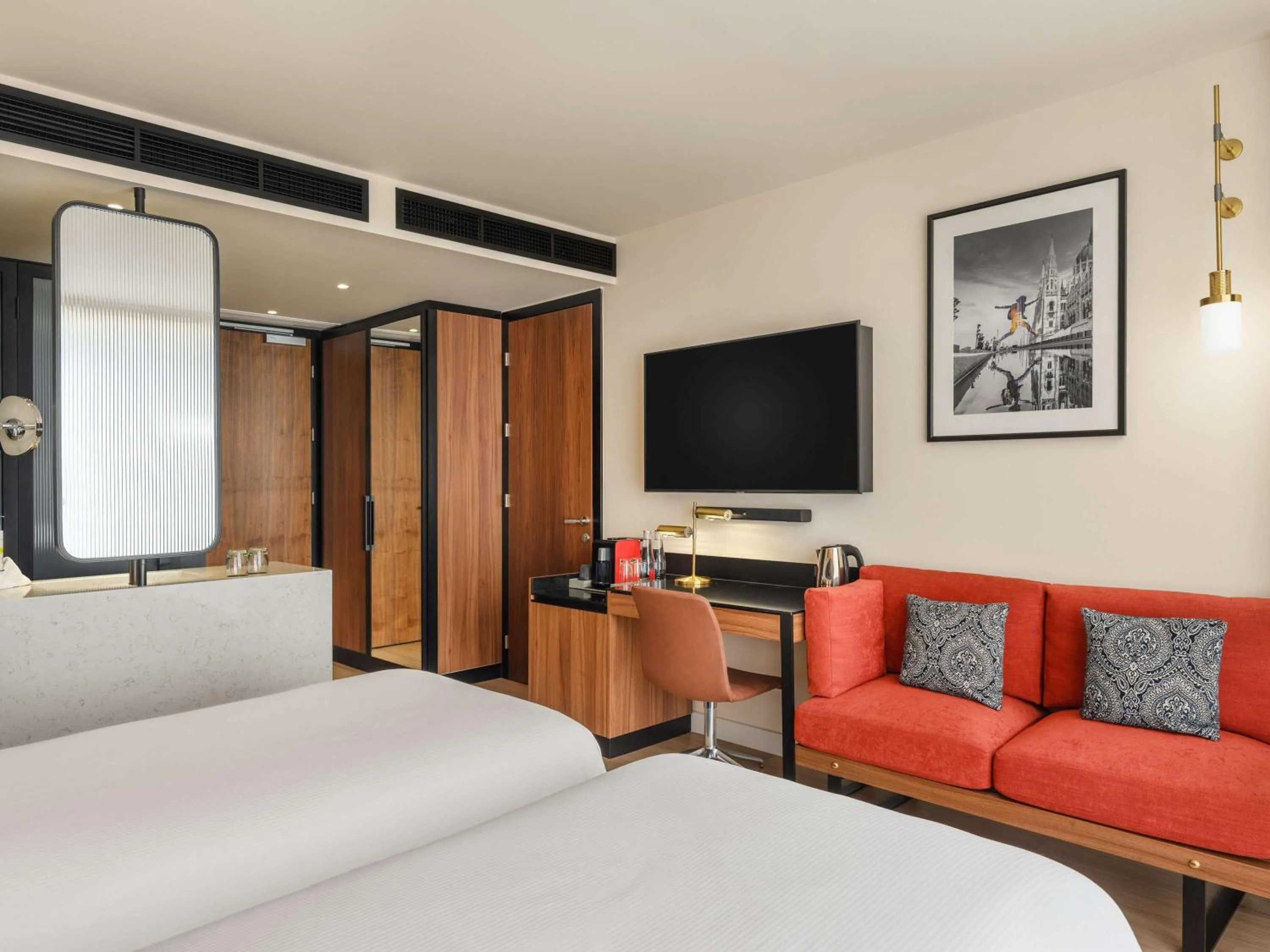 Bedroom, Bed in Hard Rock Hotel Budapest