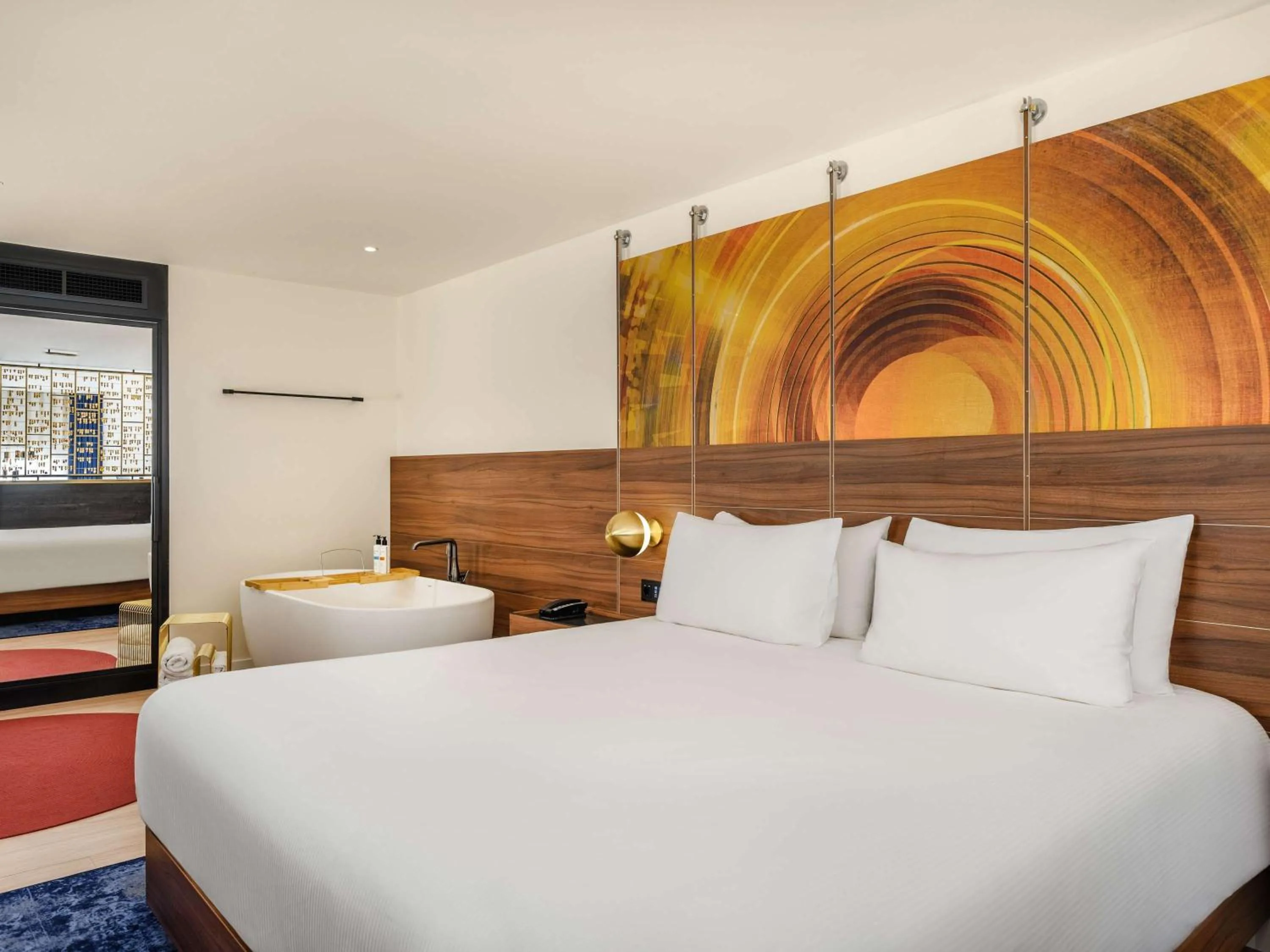 Bedroom, Bed in Hard Rock Hotel Budapest