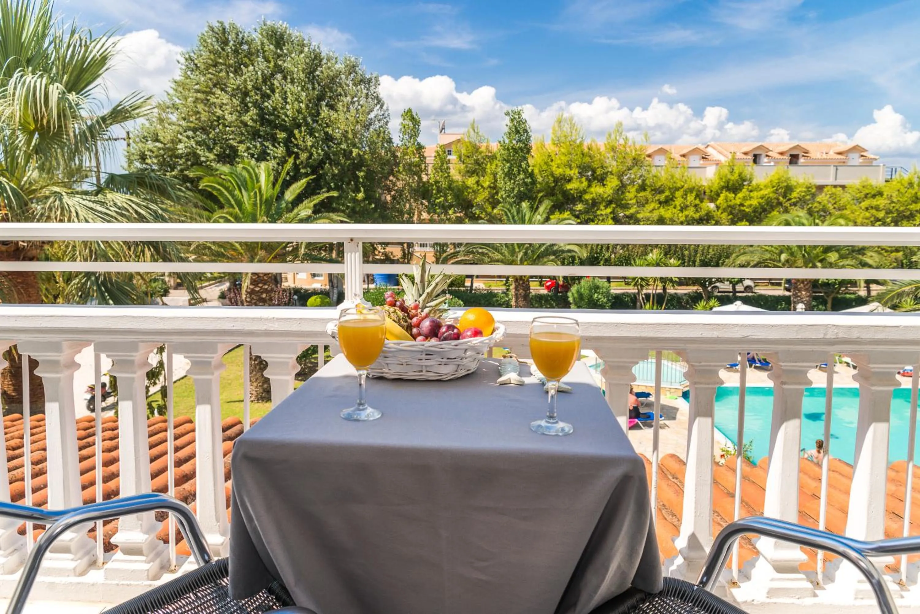 Balcony/Terrace in Kalidonio Studios Zante