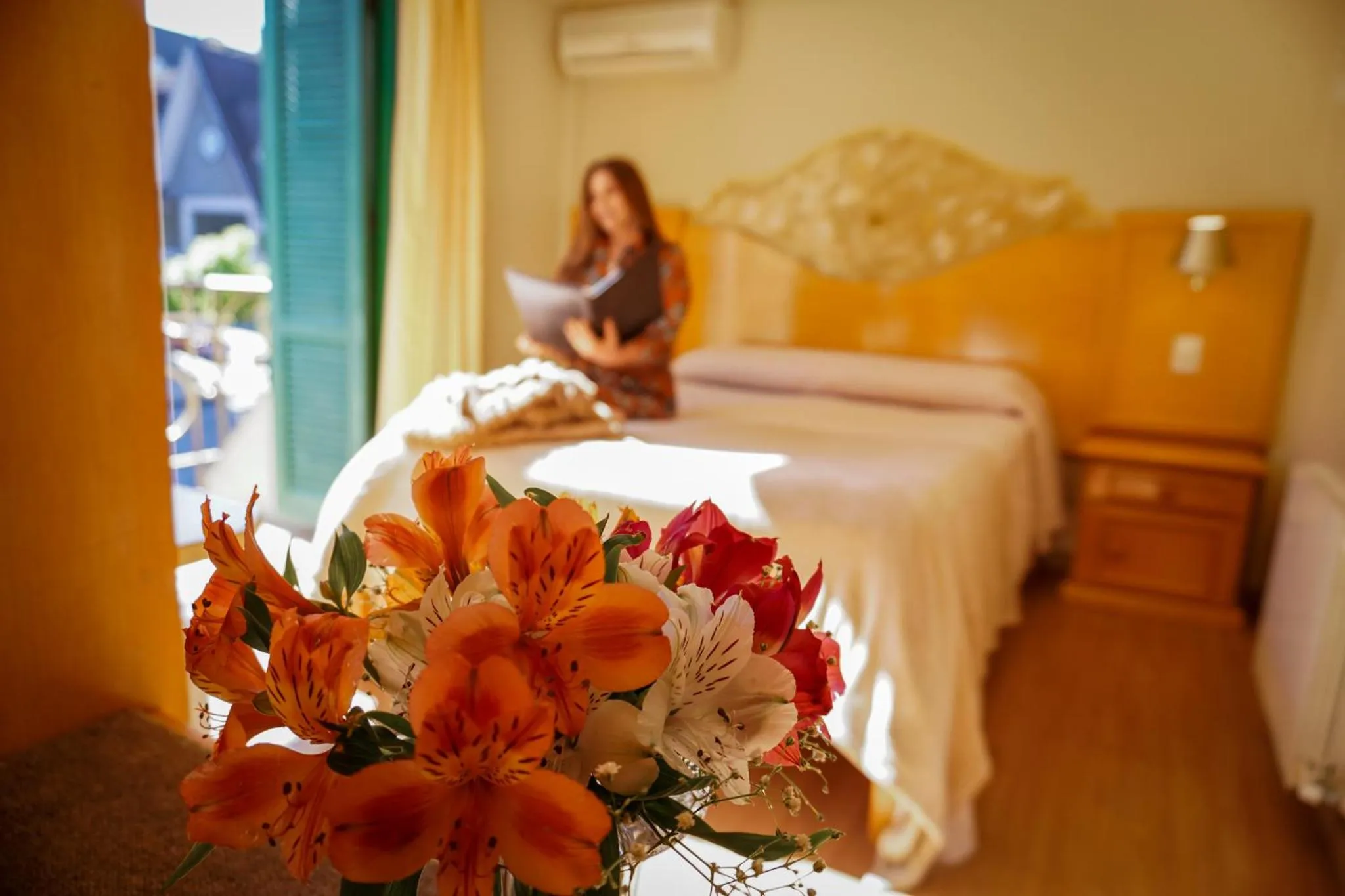 Bed in Hotel Vovó Carolina