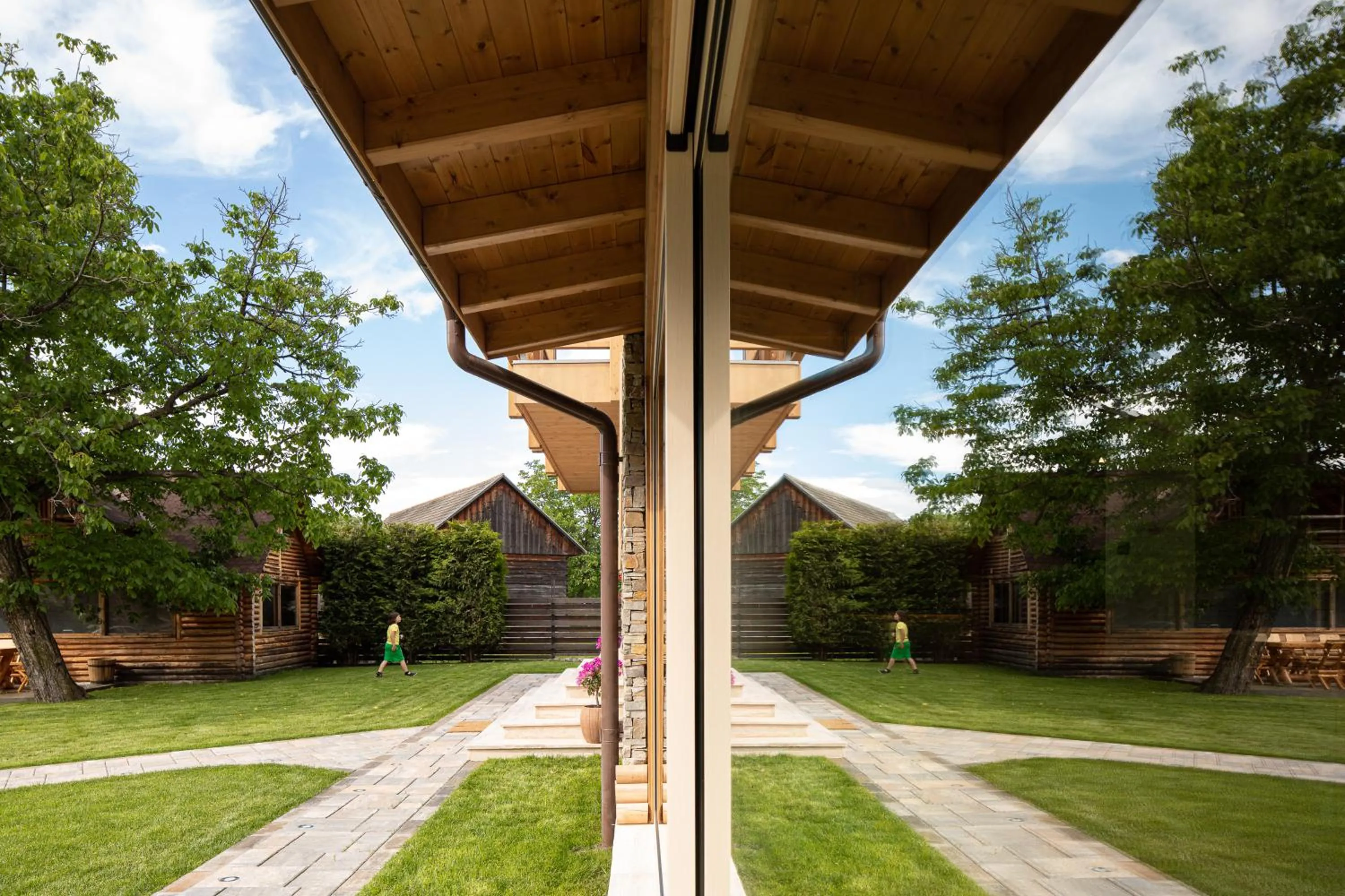 Garden view in Zara Chalet