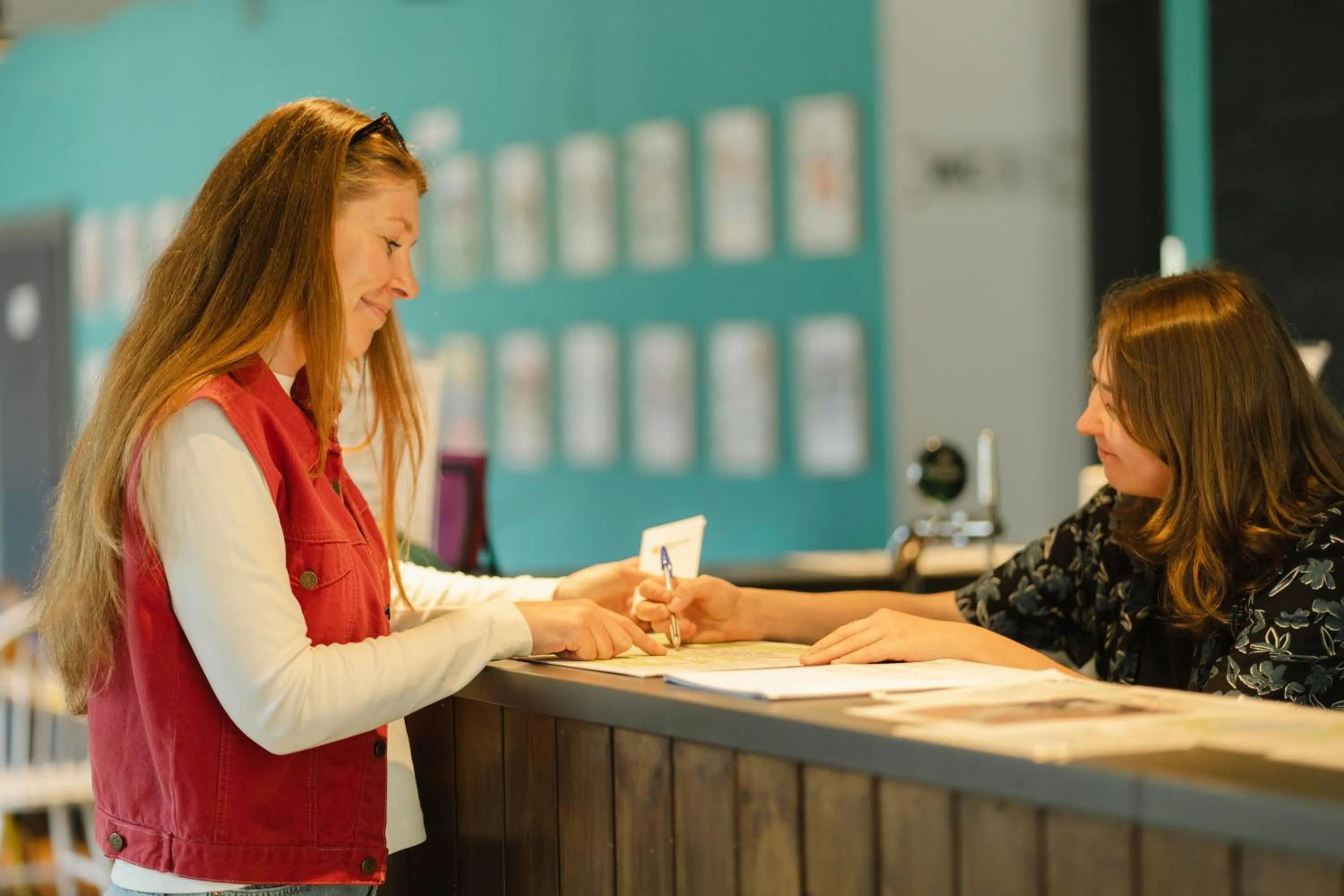 Lobby or reception in Hostel Marmota