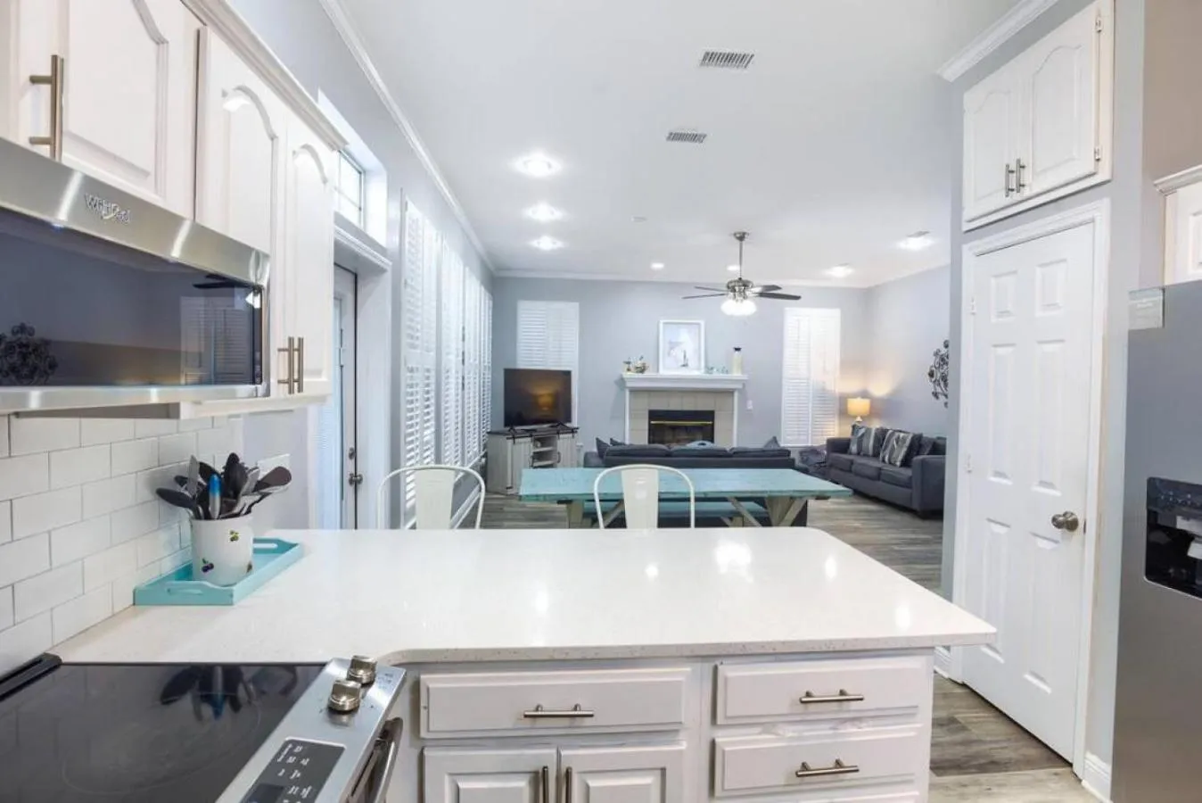 Kitchen or kitchenette in Casa Palmera