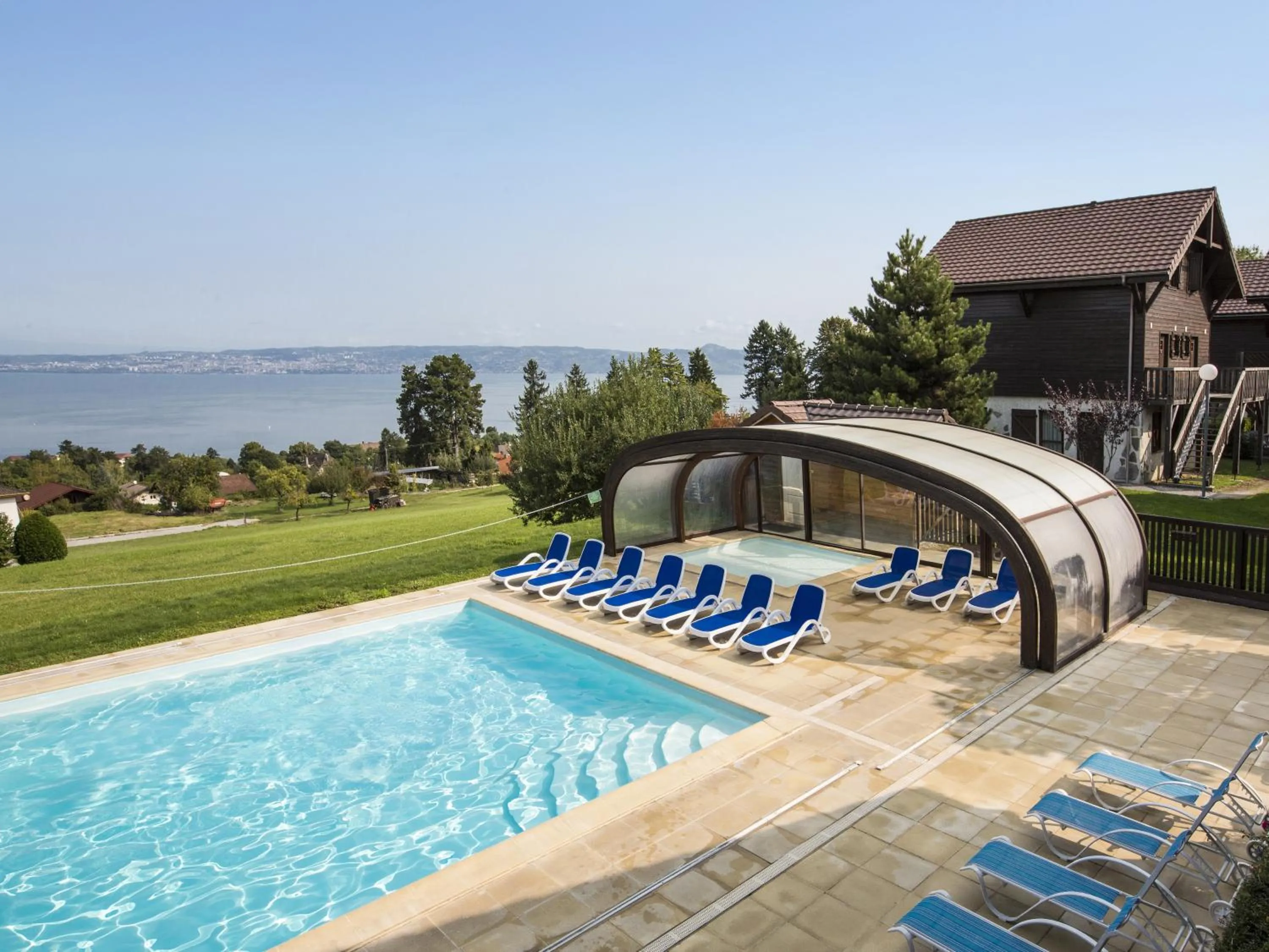 Swimming pool in Résidence Odalys Les Chalets d'Evian