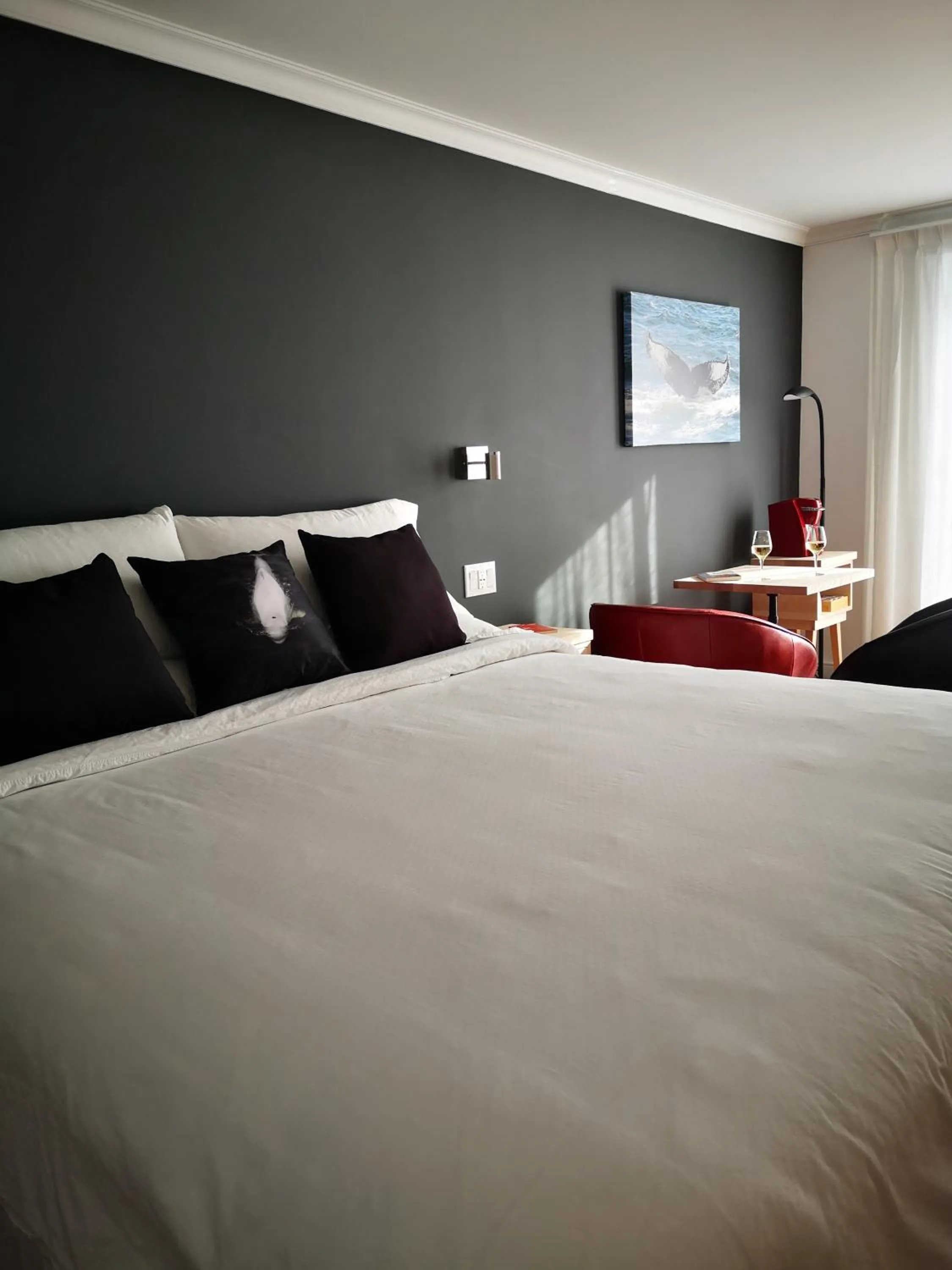 Bed in Au Cachalot Caché le gîte hôtel