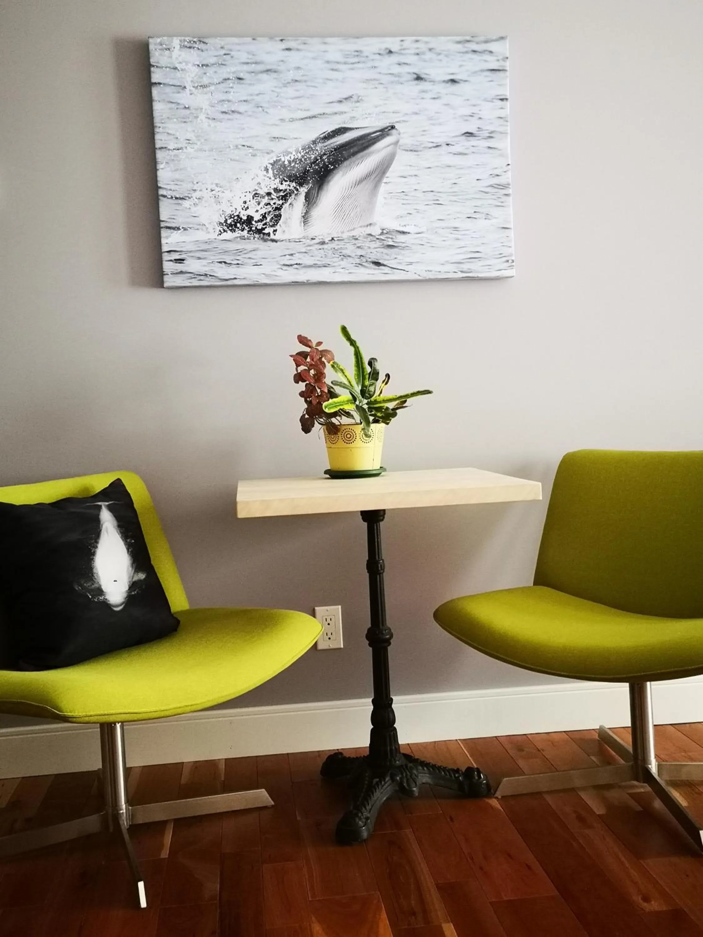 Seating area in Au Cachalot Caché le gîte hôtel