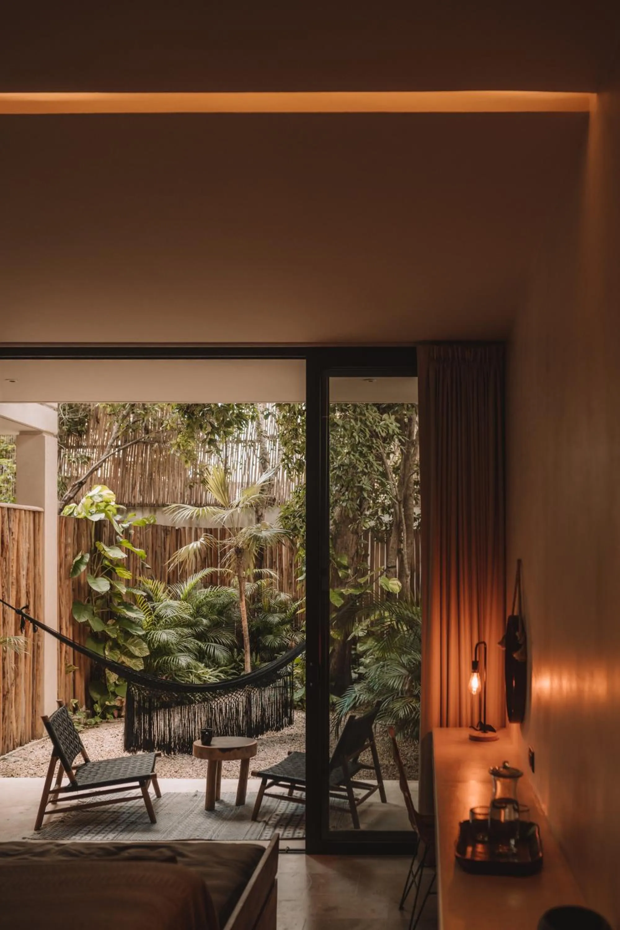 Garden view in Casa Agape Hotel Tulum with Beach Club Access