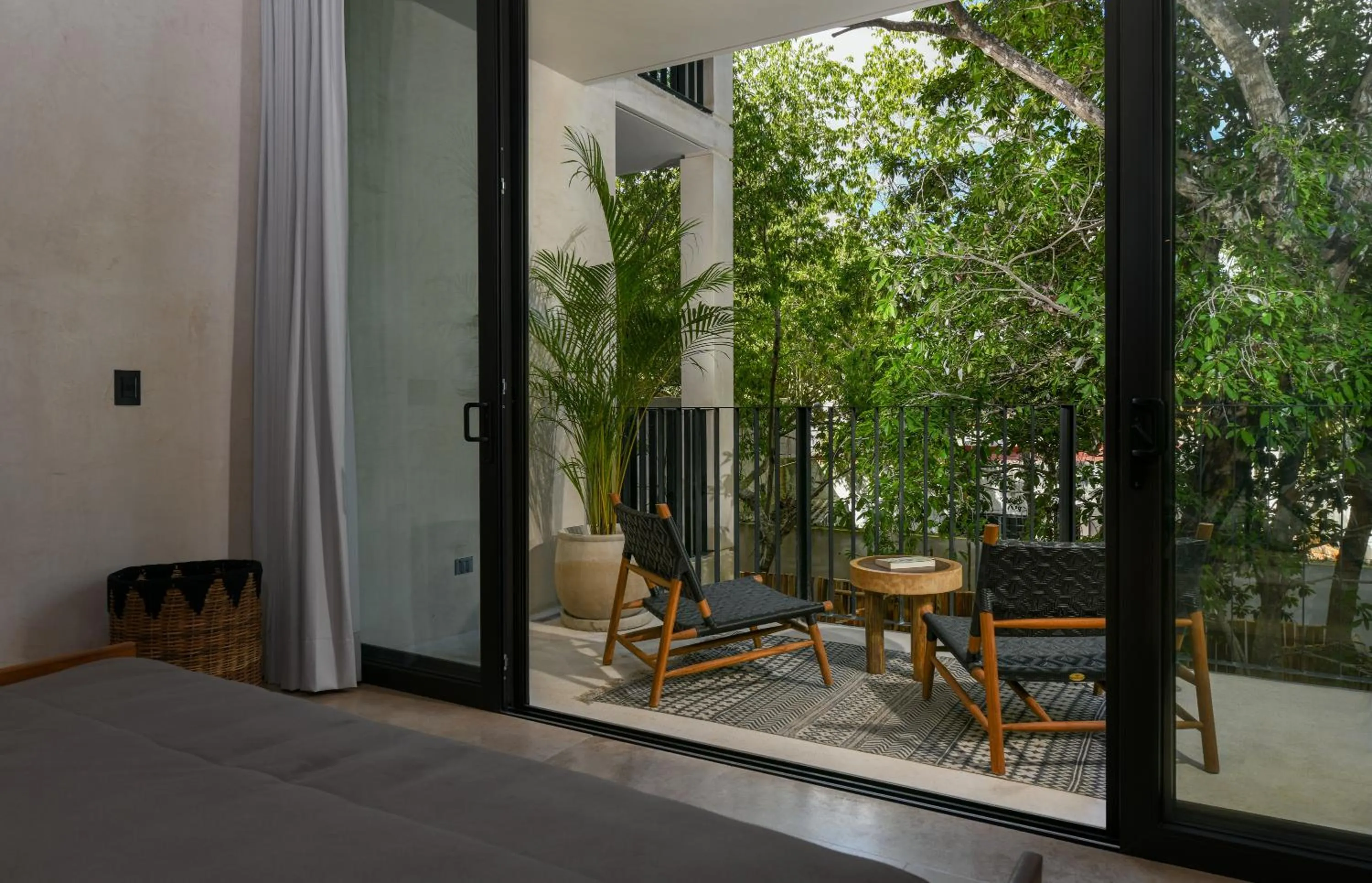 Balcony/Terrace in Casa Agape Hotel Tulum with Beach Club Access