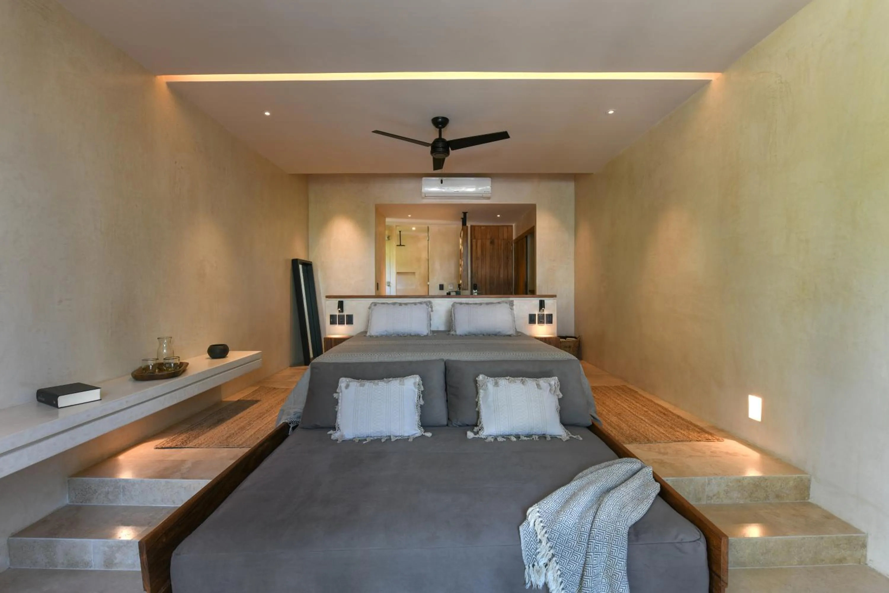 Photo of the whole room, Bed in Casa Agape Hotel Tulum with Beach Club Access