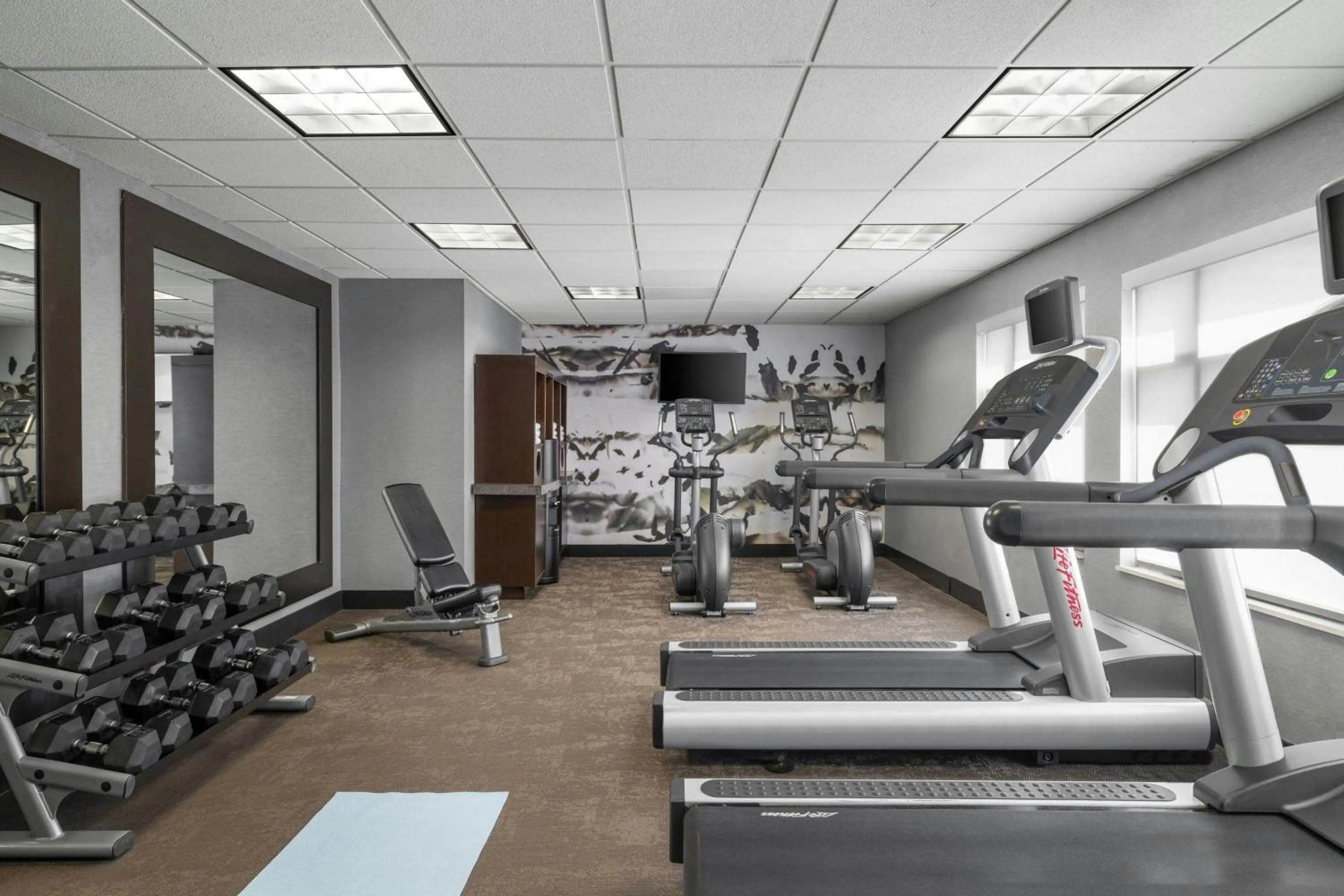Fitness centre/facilities in Residence Inn by Marriott Champaign