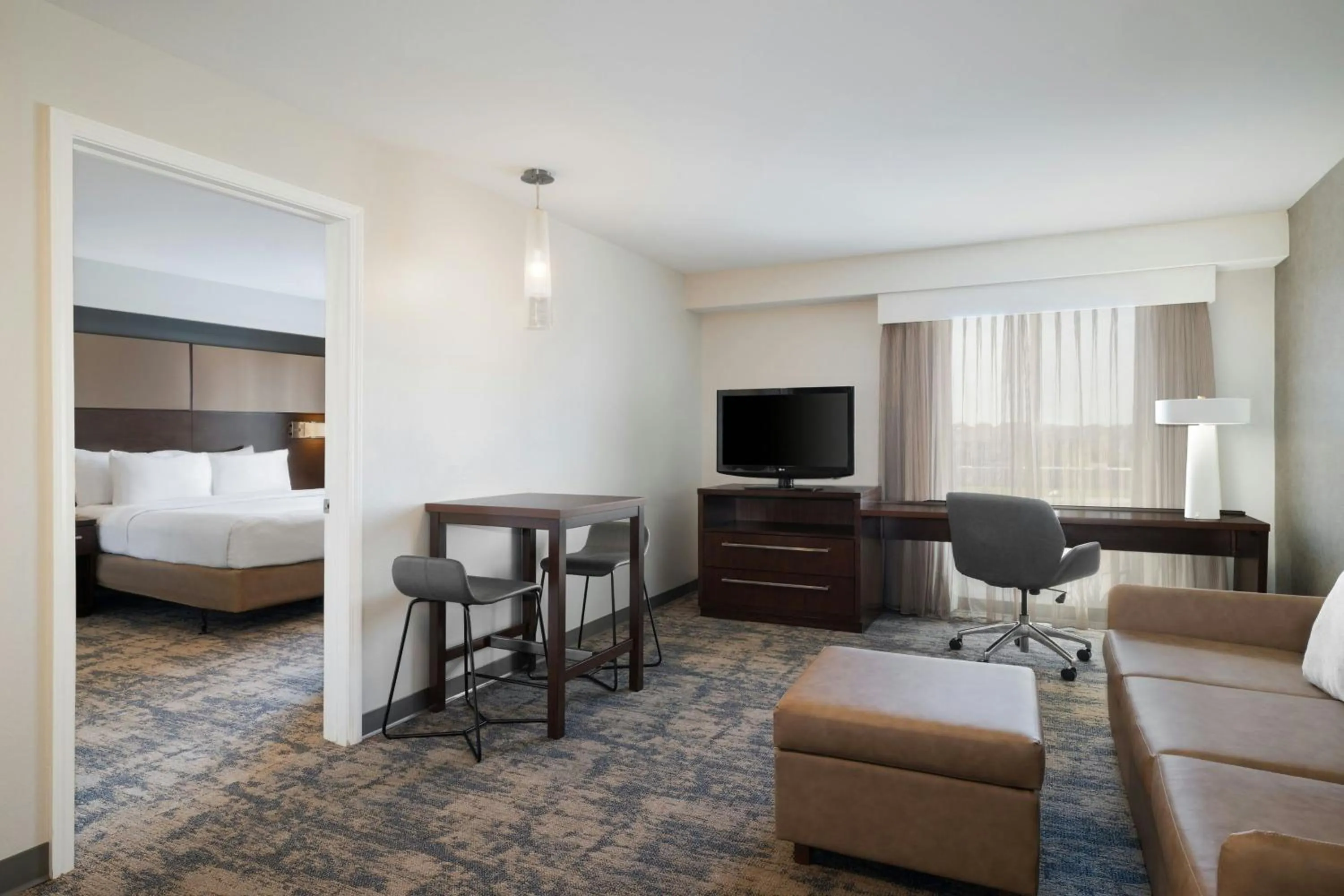 Living room, Bed in Residence Inn by Marriott Champaign