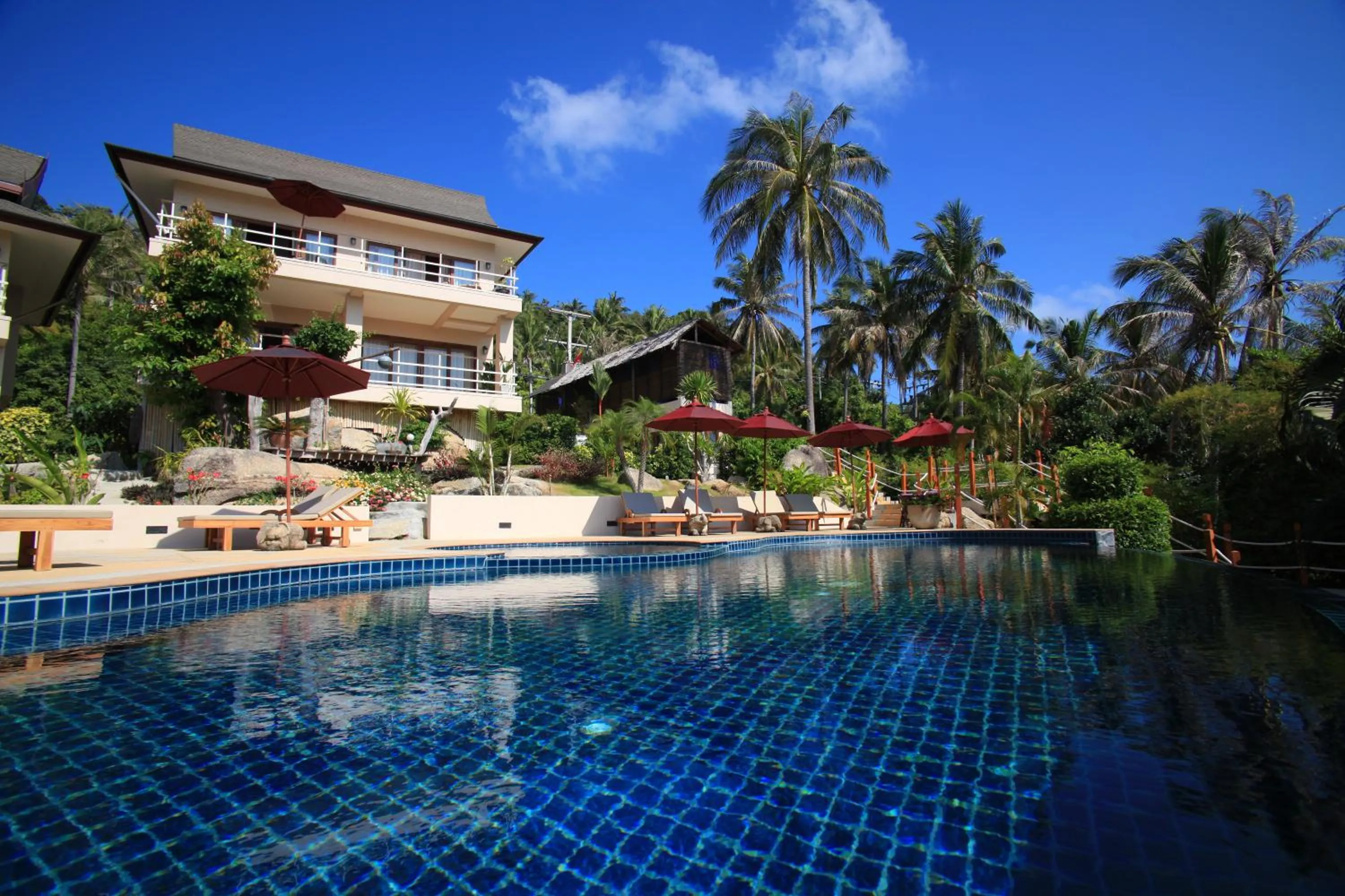 Swimming pool in Koh Phangan Pavilions Serviced Apartments