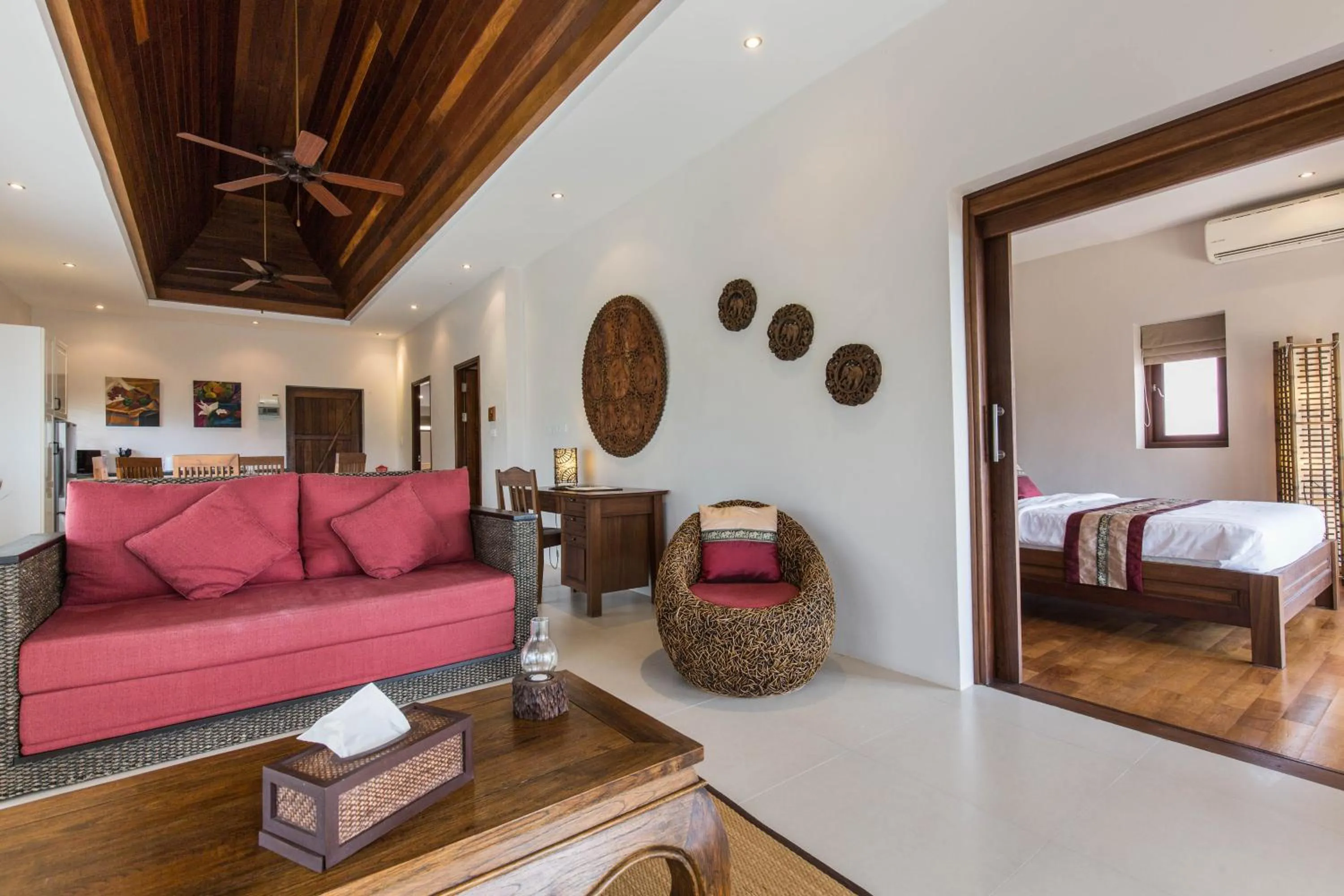 Photo of the whole room, Bed in Koh Phangan Pavilions Serviced Apartments