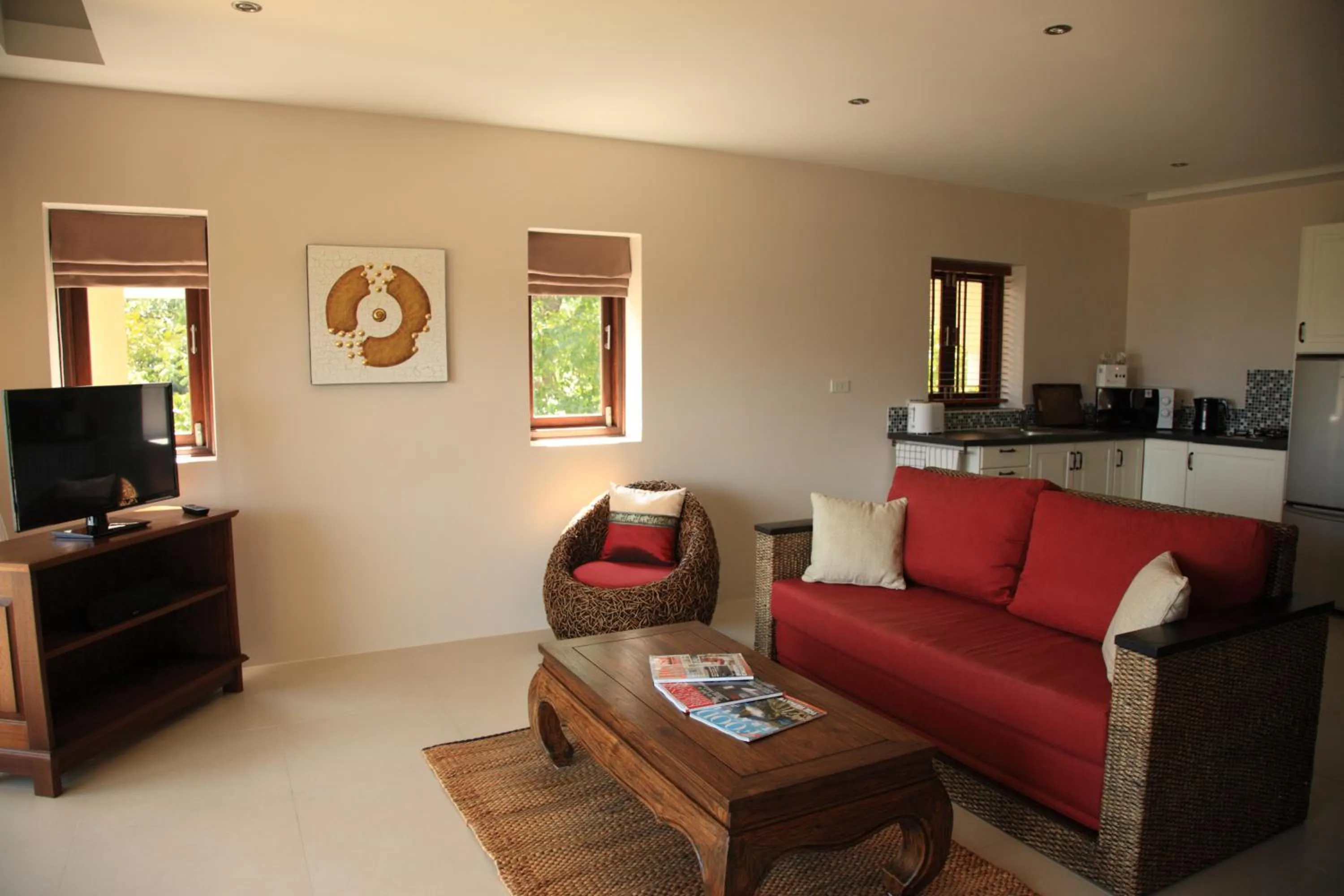 Living room in Koh Phangan Pavilions Serviced Apartments