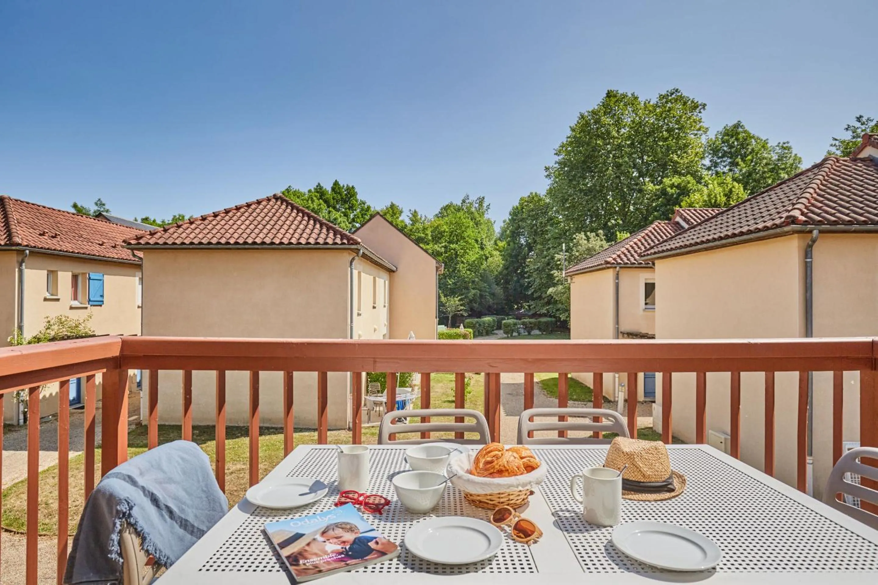 Balcony/Terrace in Résidence Odalys Le Hameau du Moulin