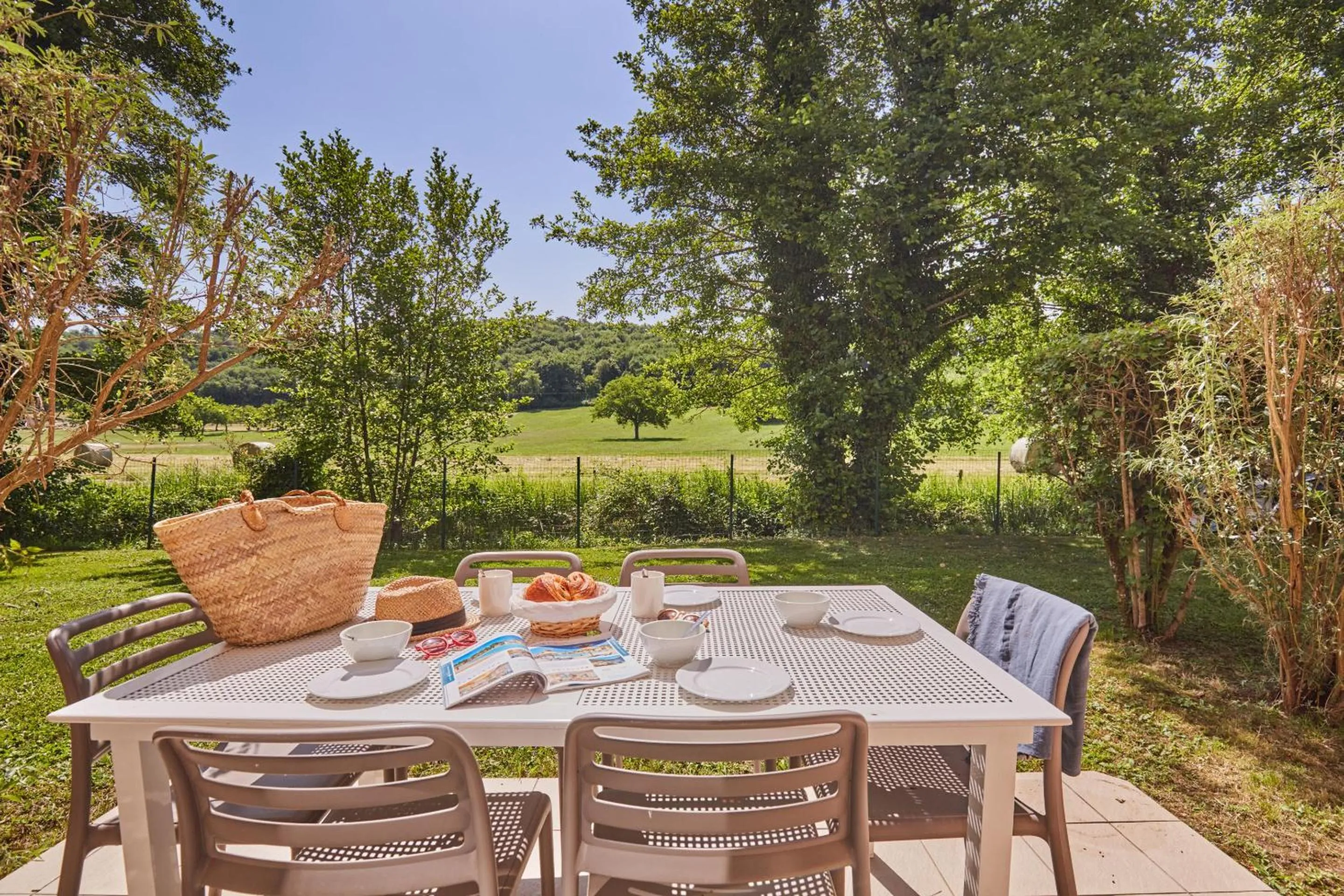Garden in Résidence Odalys Le Hameau du Moulin
