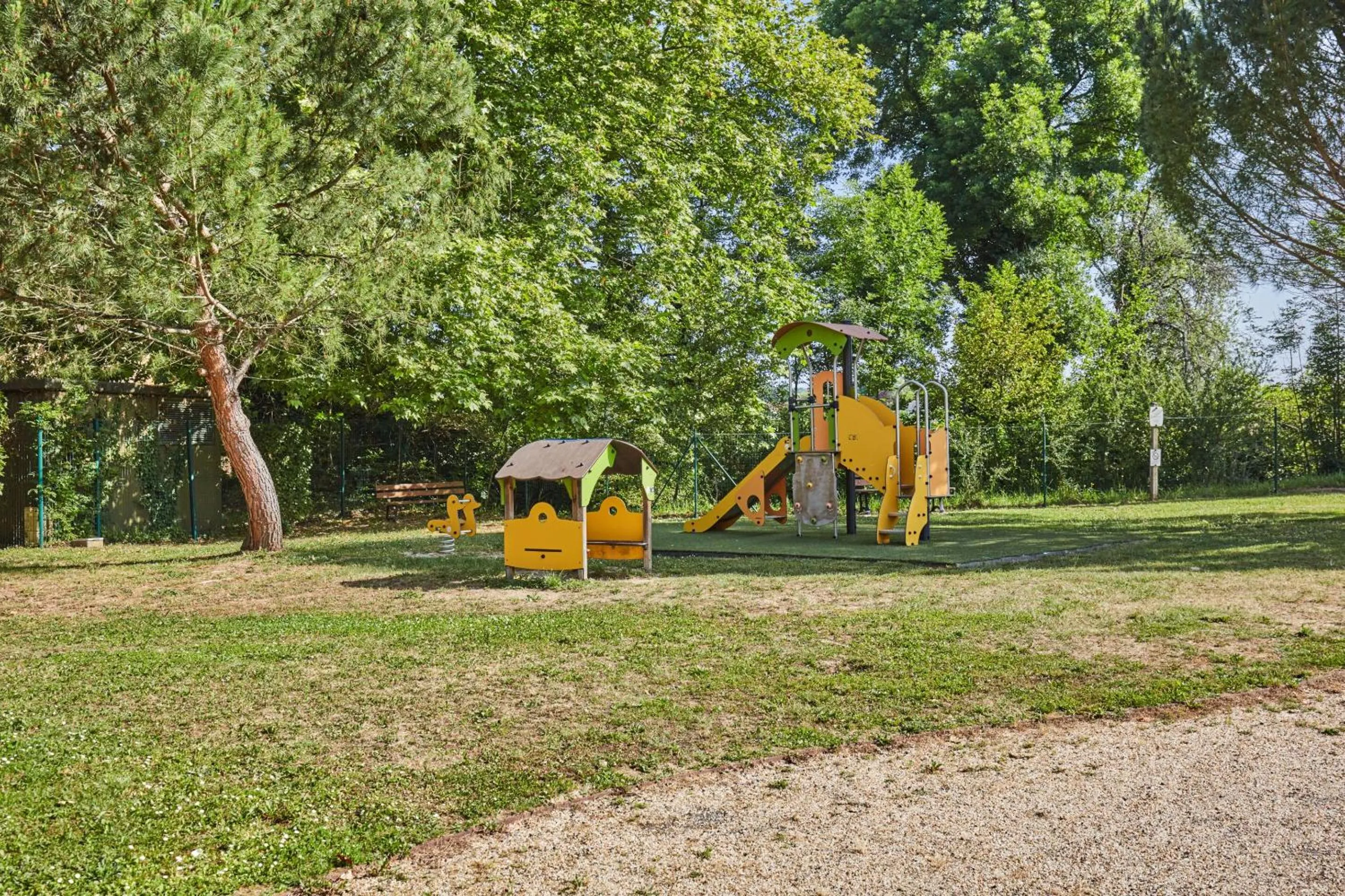 Children play ground in Résidence Odalys Le Hameau du Moulin