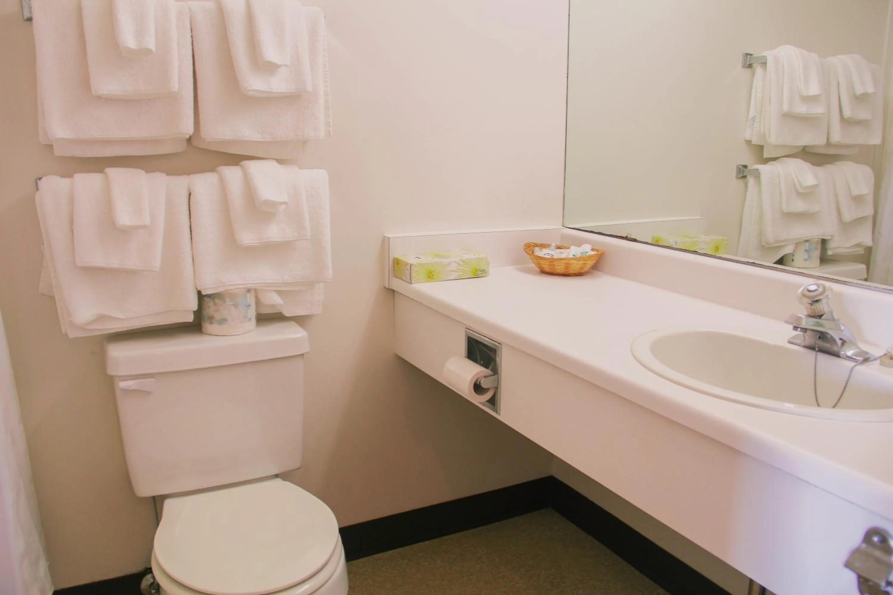 Bathroom in Silverwood Motel