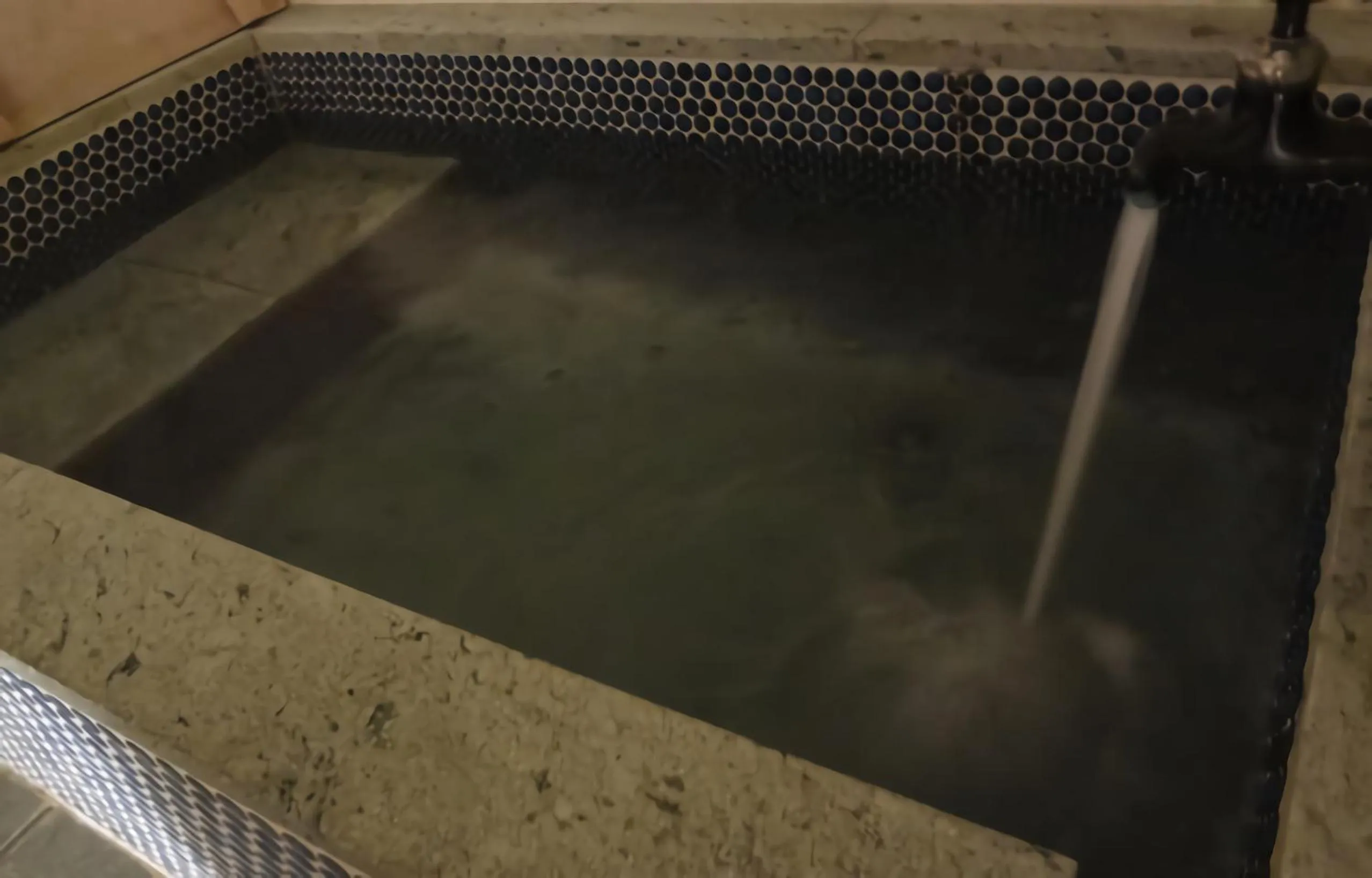 Bathroom in Cozy Villa with Hot springs and Nature