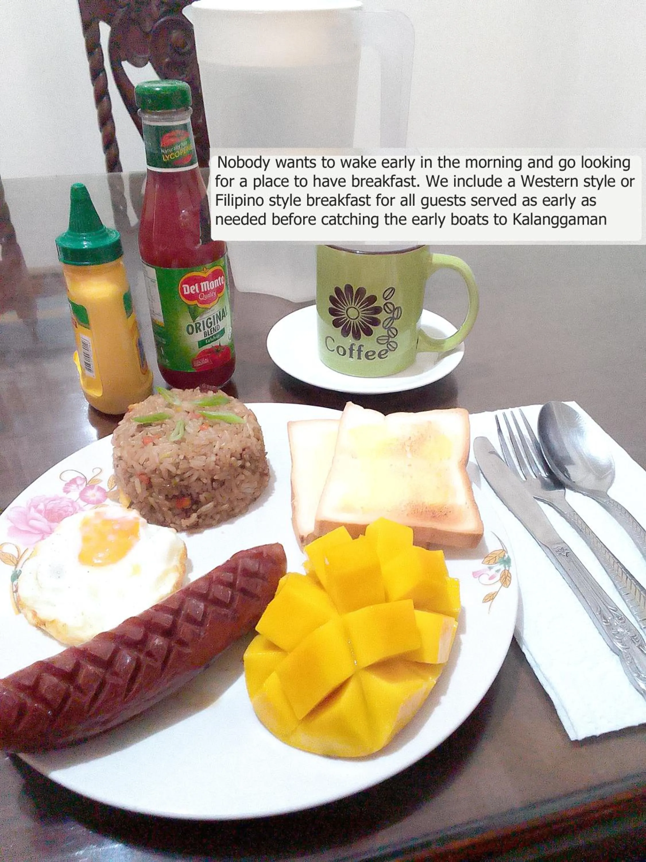 Breakfast in Leizel's Bed & Breakfast