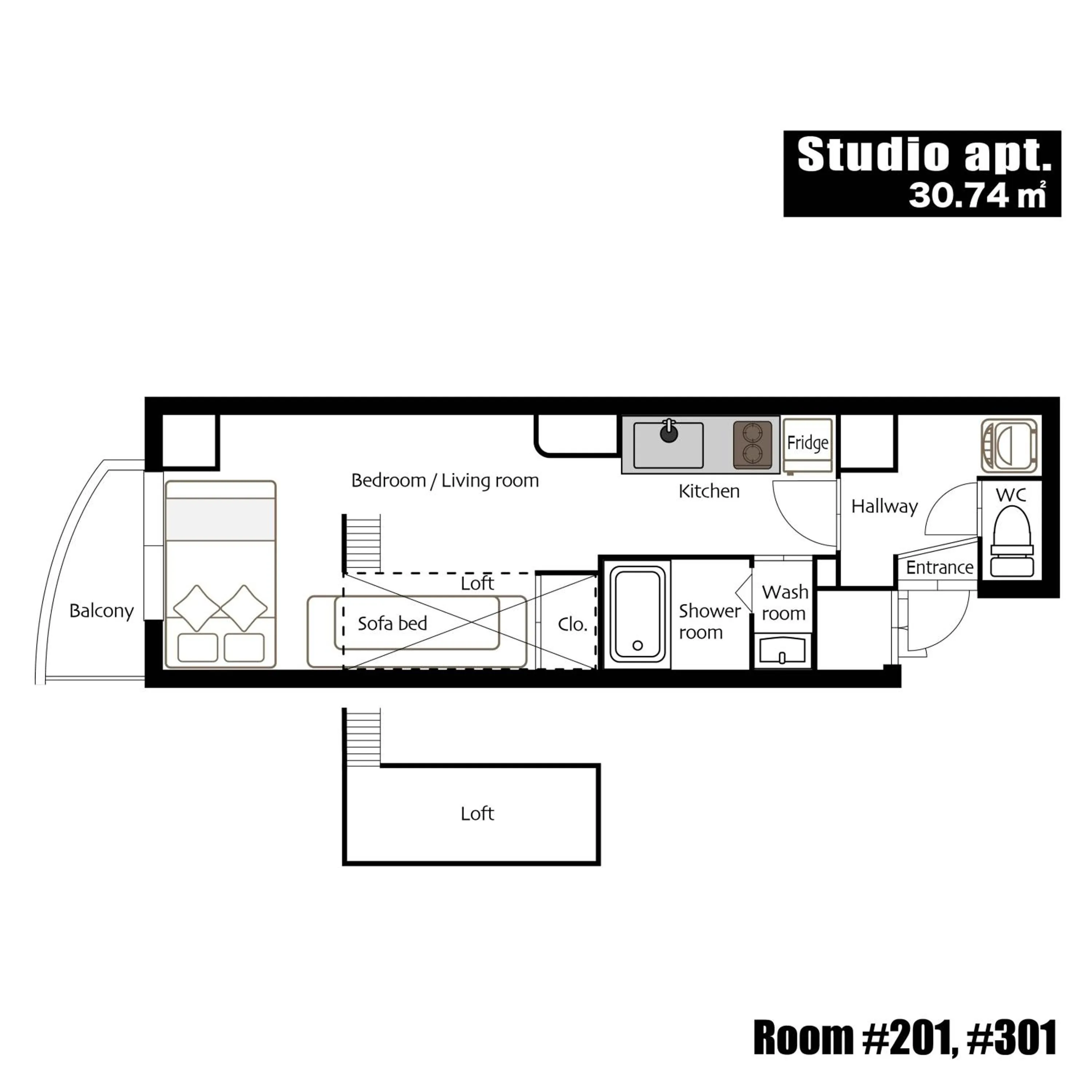 OUCHI HOTEL Higashi-Hiratsuka #201