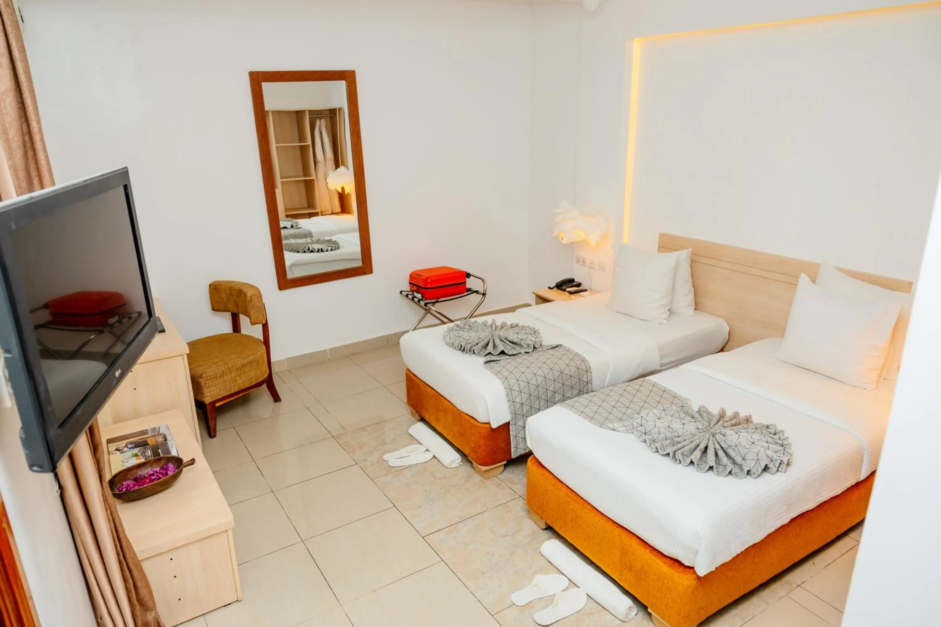 Bed in Amata n'Ubuki Boutique Hotel Ltd