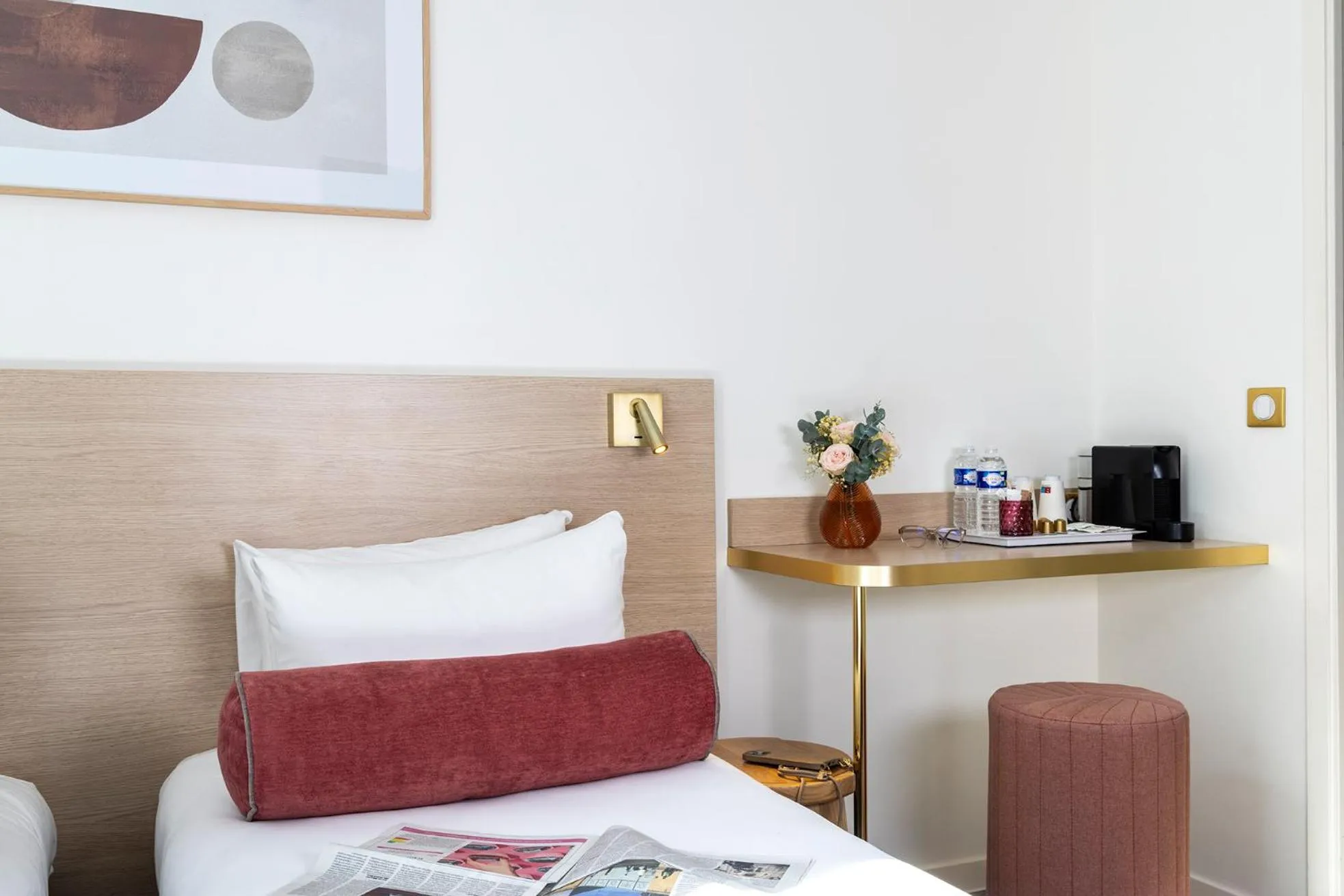 Coffee/tea facilities, Bed in Le Bailli