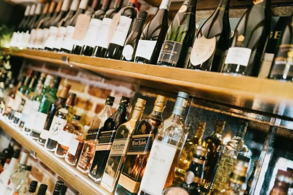 Alcoholic drinks in The Old Bakery