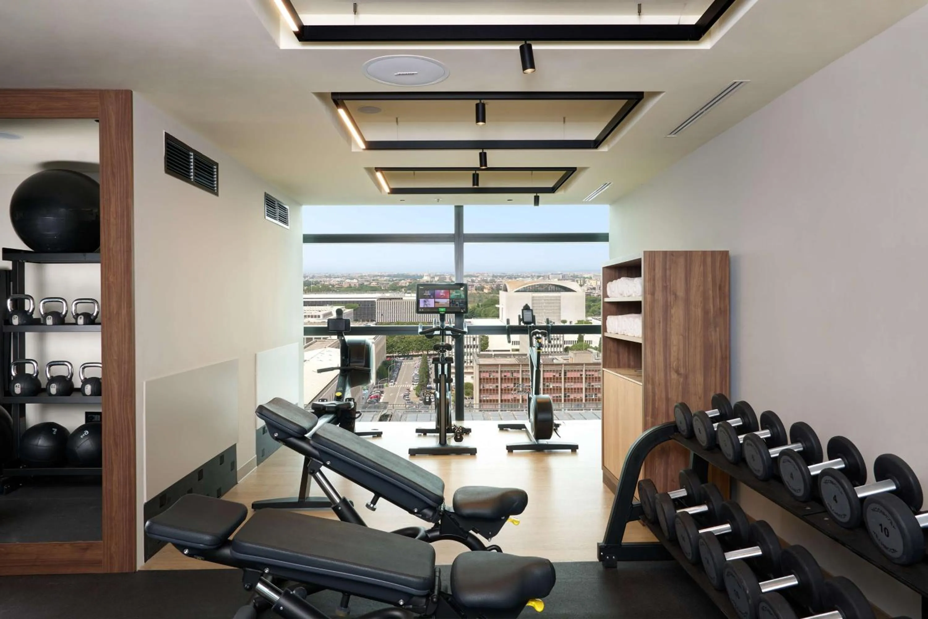 Fitness centre/facilities in Hilton Rome Eur La Lama