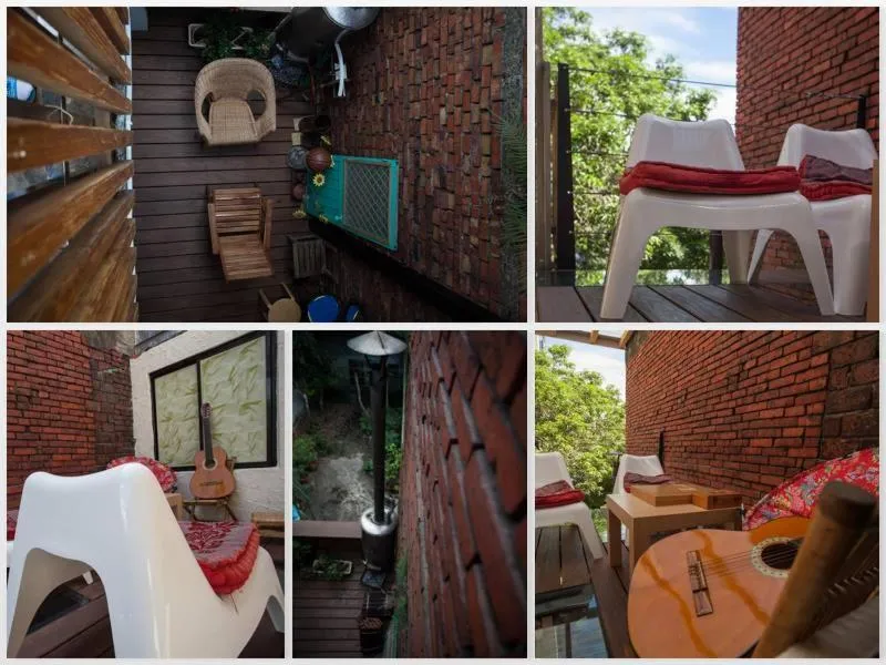 Balcony/Terrace in May Rooms Taipei Nangang Station