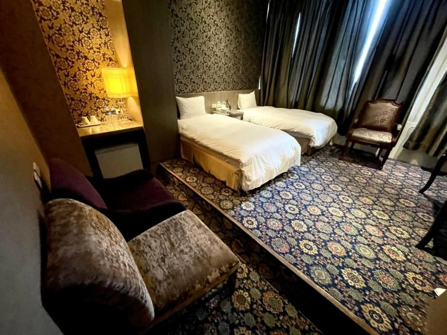 Bed in Meadow Hotel Taipei