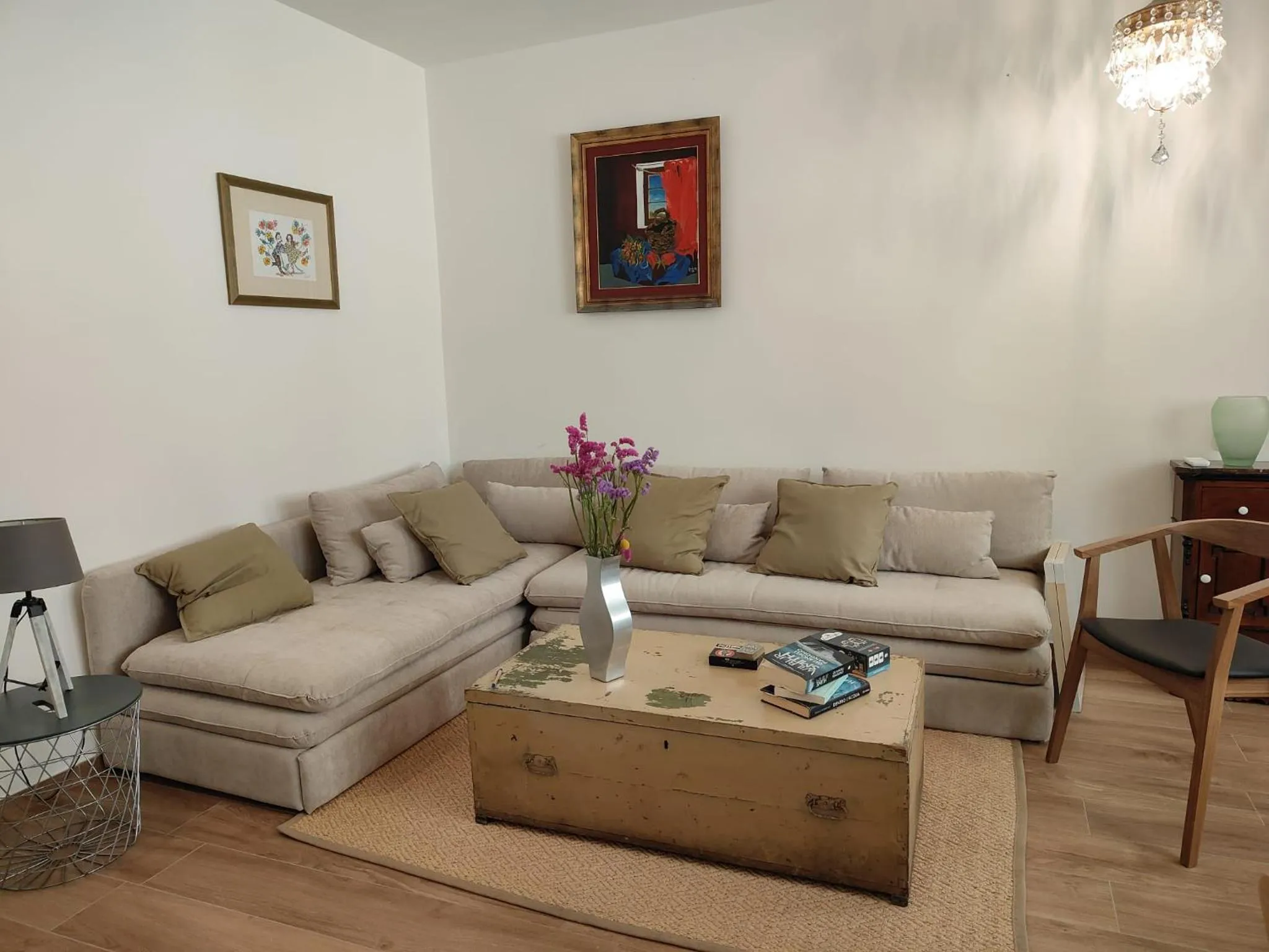 Seating area in Palazzo Degli Antoci