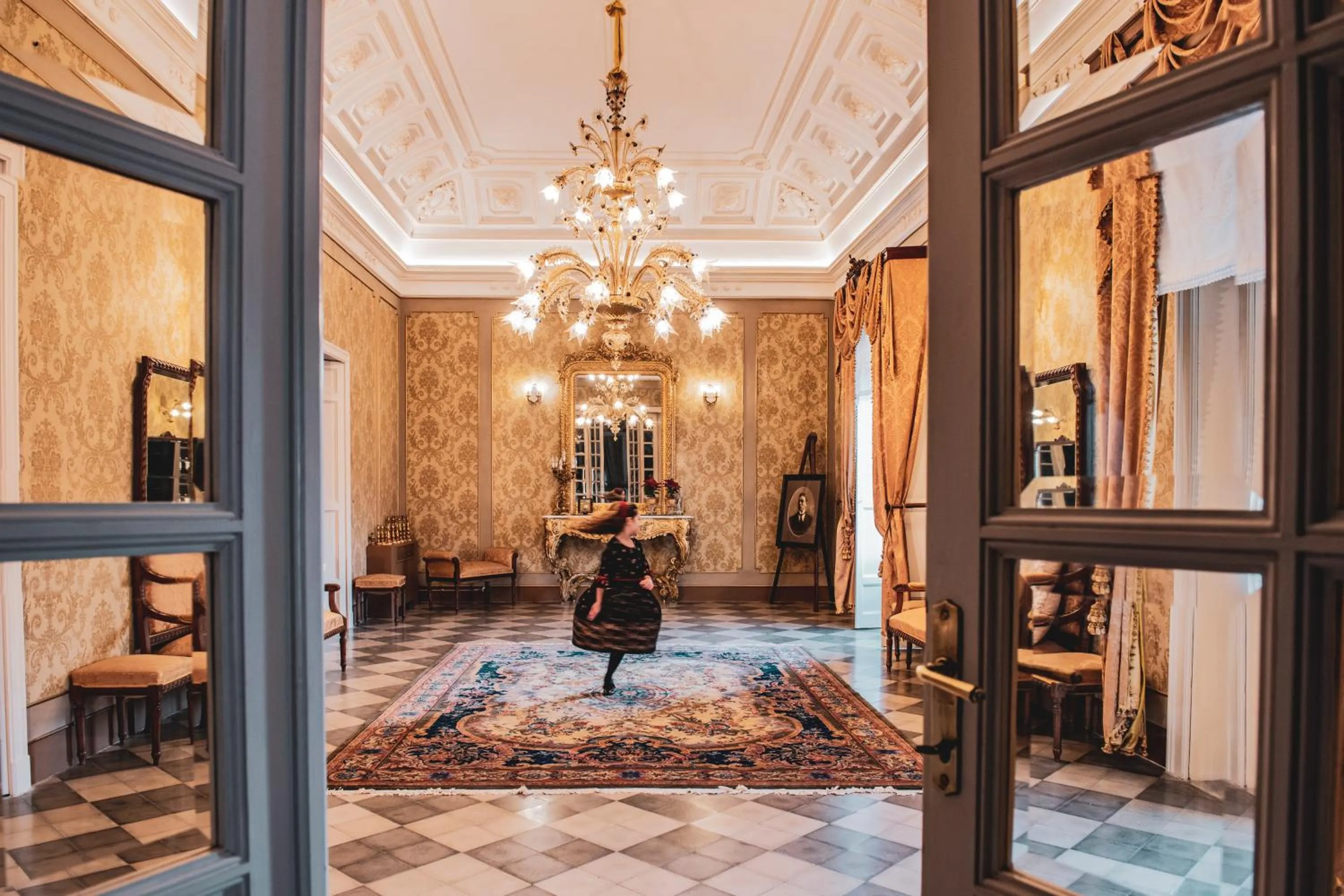 Lobby or reception in Palazzo Degli Antoci