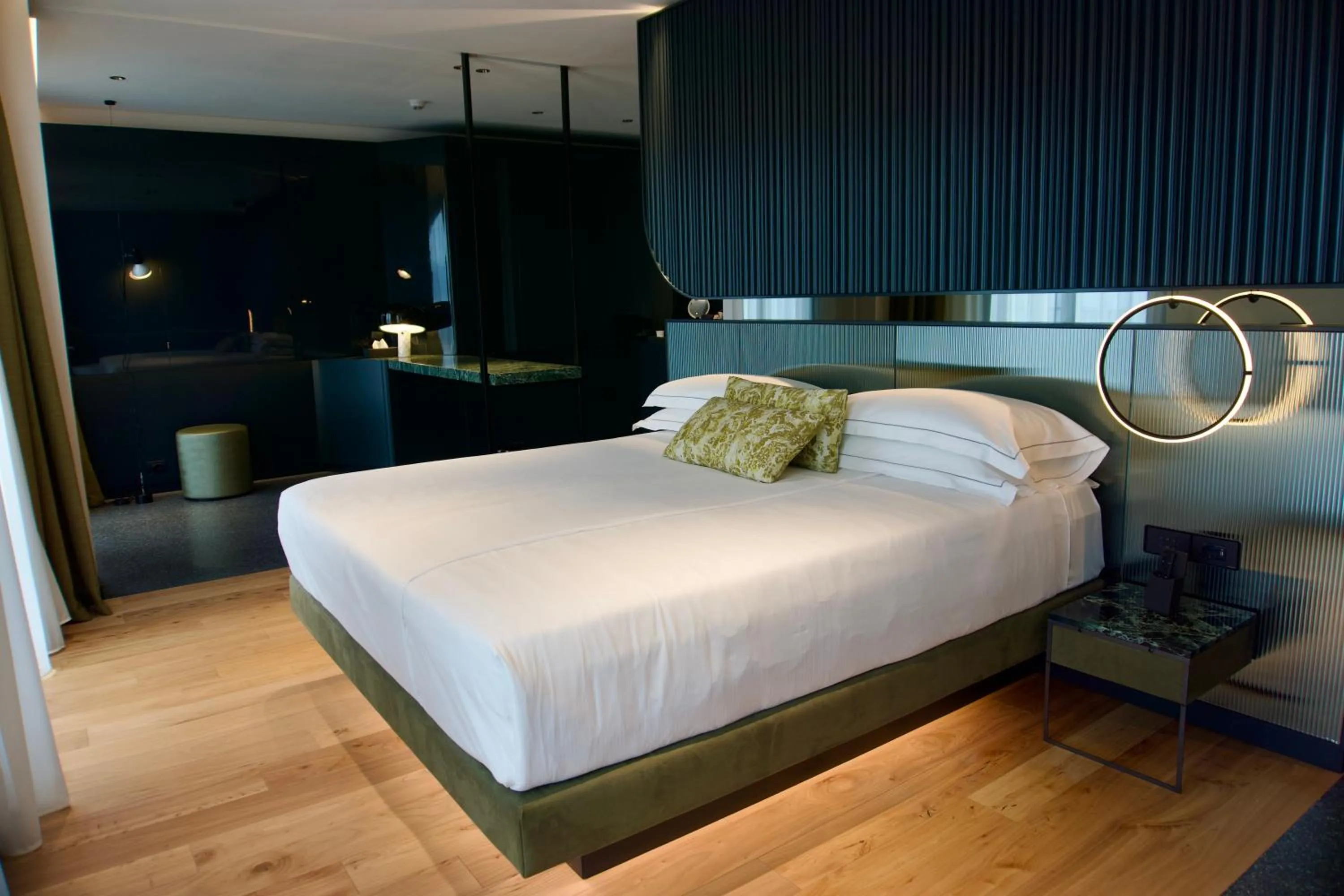 Bed in Hotel Ristorante Al Caminetto WorldHotels Crafted Adults Only